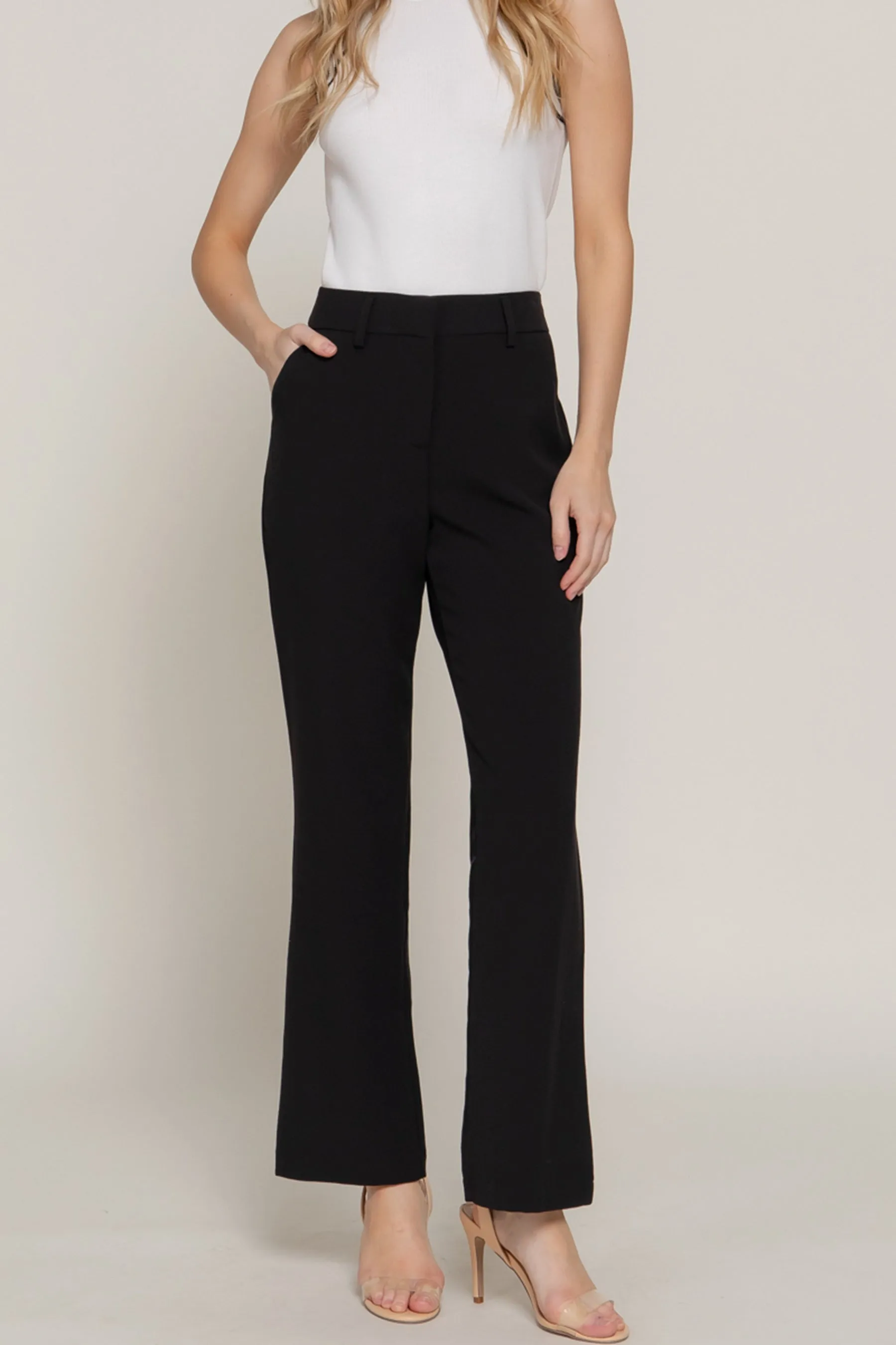 Classic Straight Leg Trousers Woven Stretch Work Pants ZP14316C28 $12.50EACH