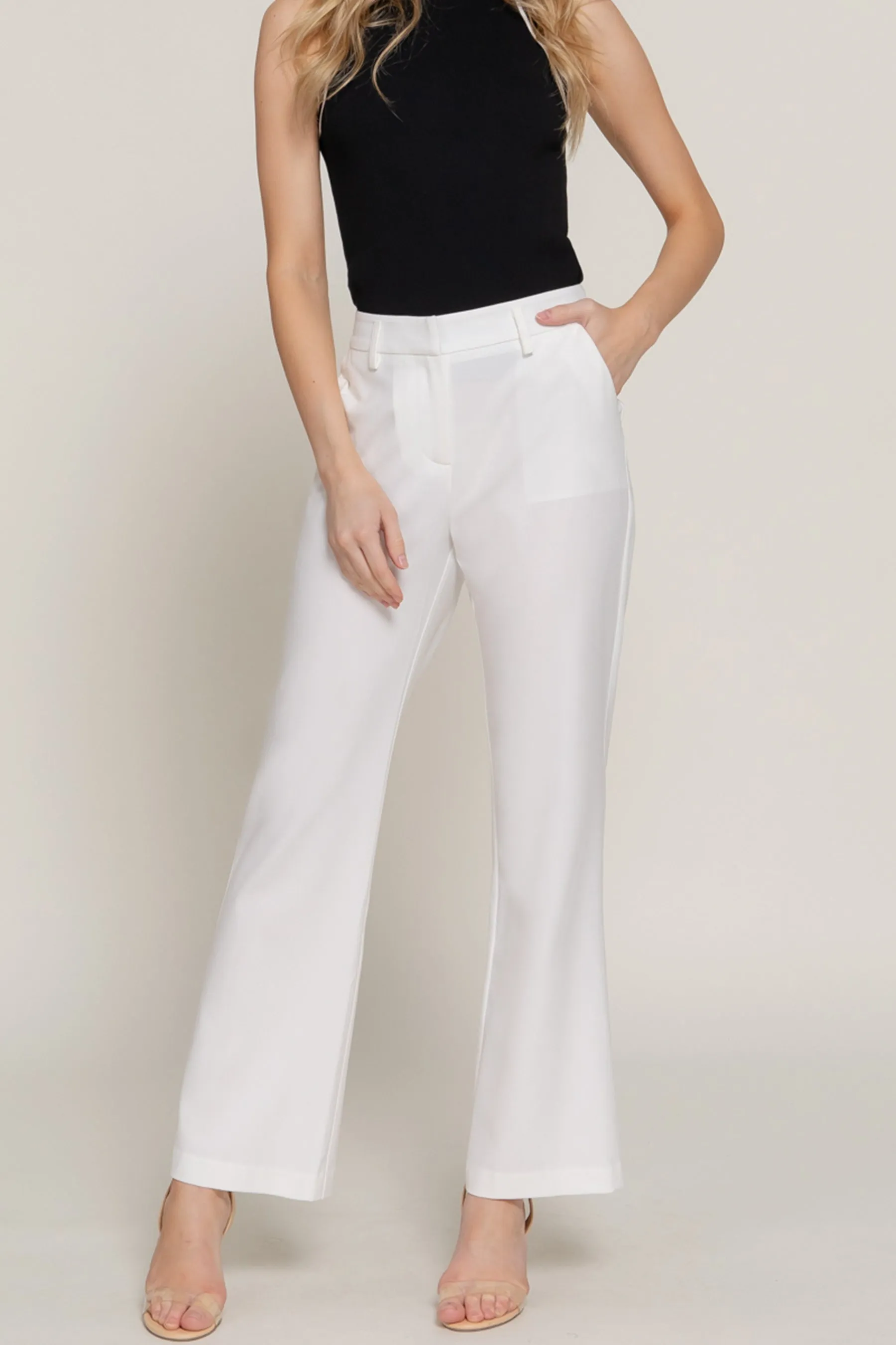 Classic Straight Leg Trousers Woven Stretch Work Pants ZP14316C28 $12.50EACH