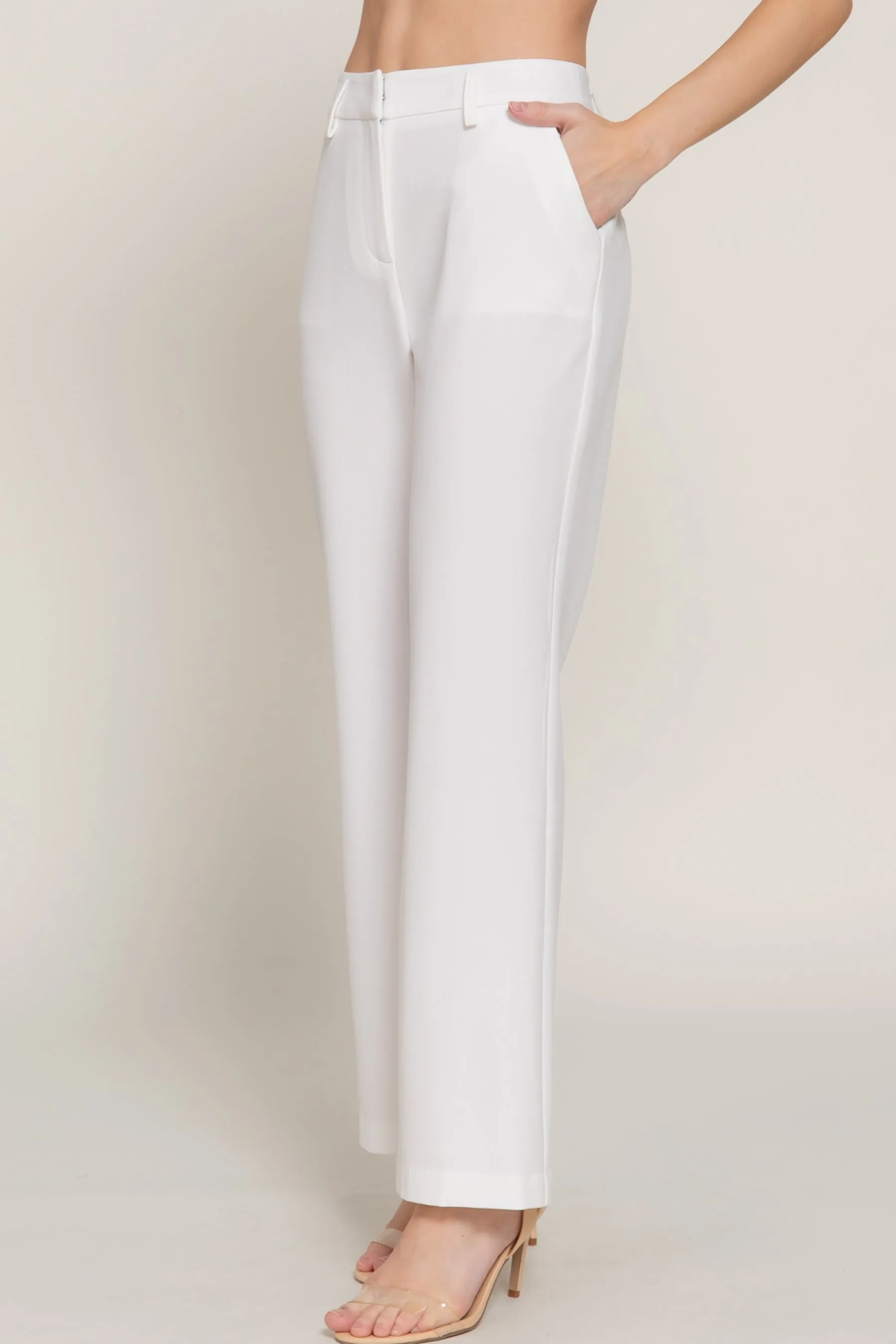 Classic Straight Leg Trousers Woven Stretch Work Pants ZP14316C28 $12.50EACH