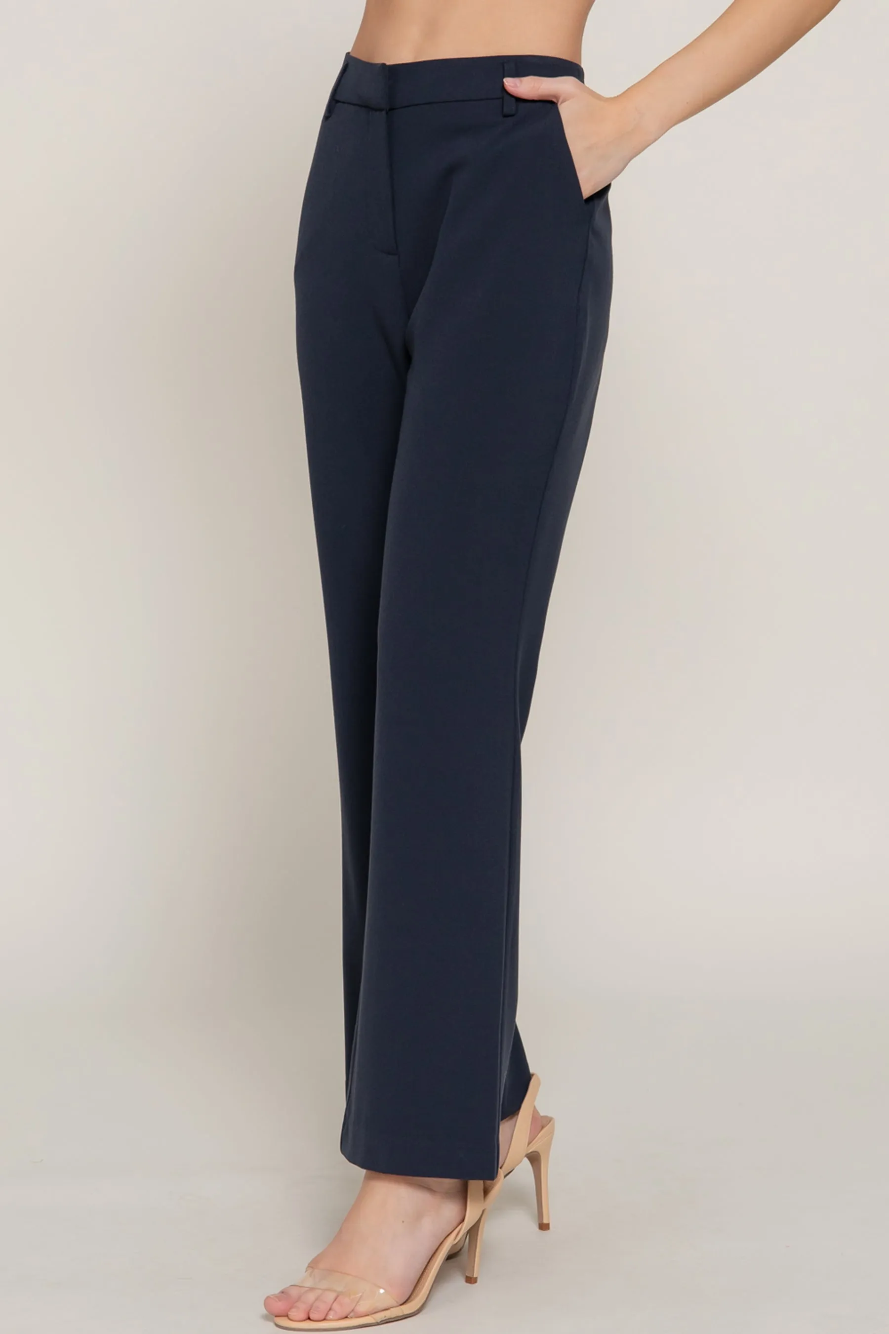 Classic Straight Leg Trousers Woven Stretch Work Pants ZP14316C28 $12.50EACH