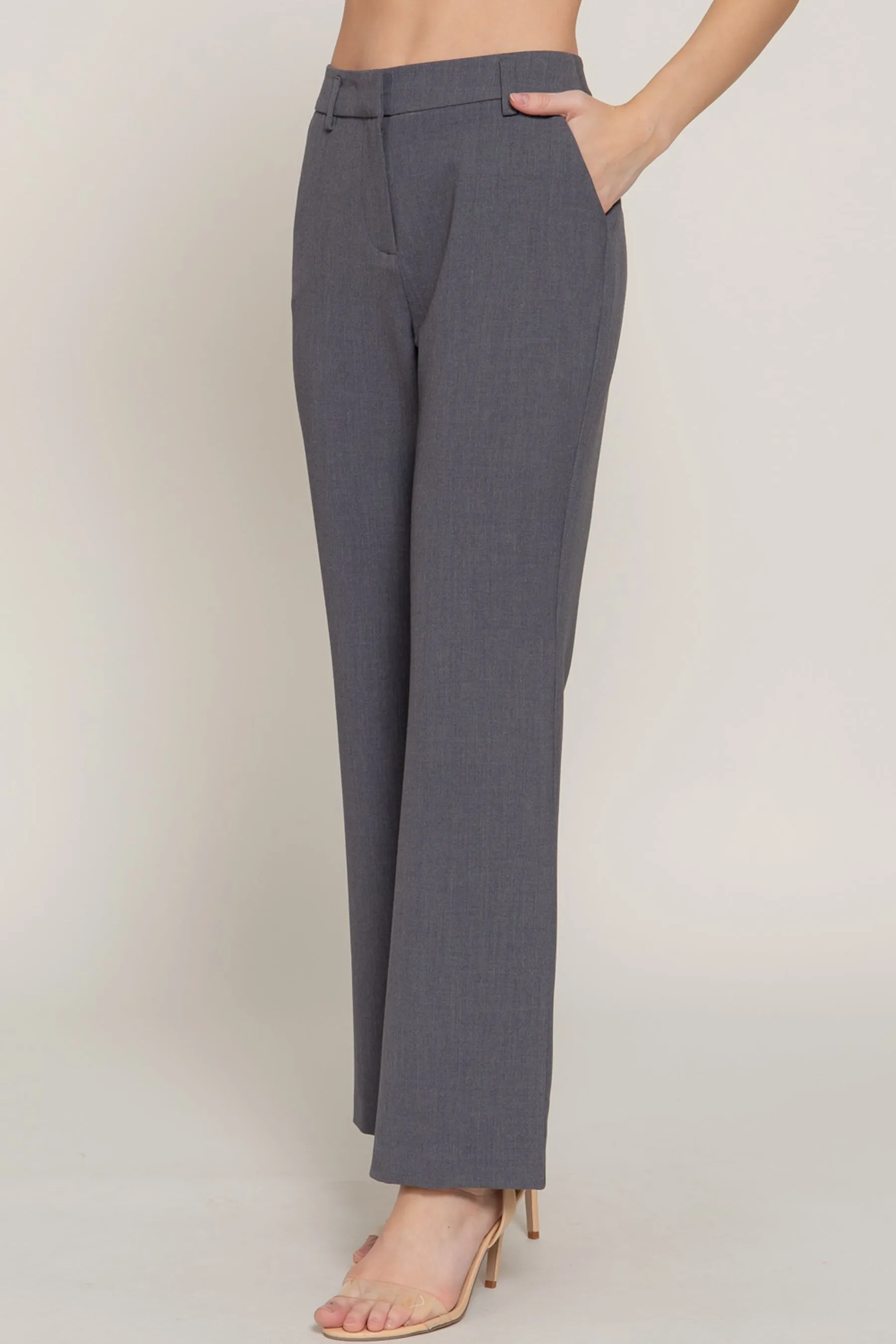 Classic Straight Leg Trousers Woven Stretch Work Pants ZP14316C28 $12.50EACH