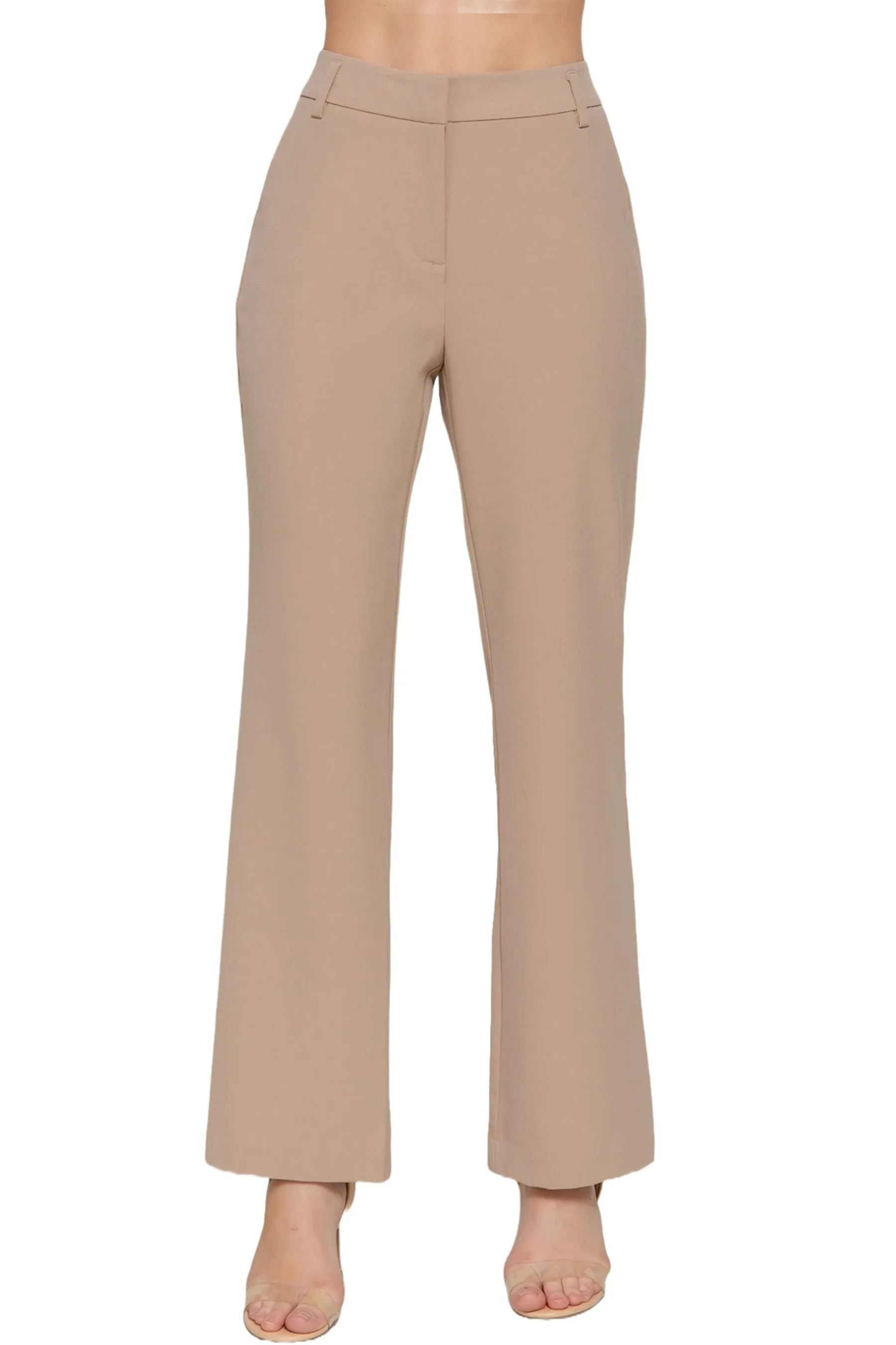 Classic Straight Leg Trousers Woven Stretch Work Pants ZP14316C28 $12.50EACH