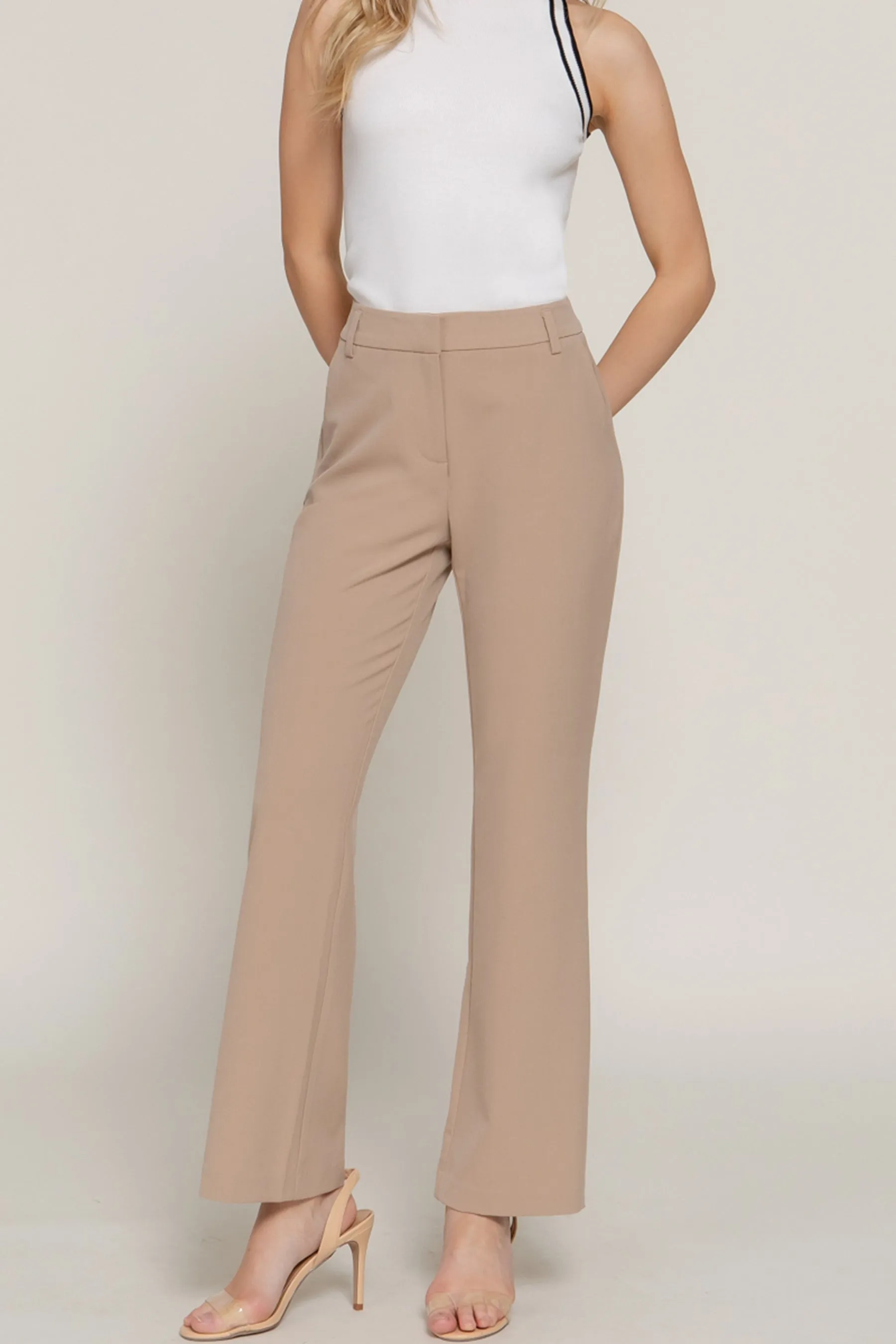 Classic Straight Leg Trousers Woven Stretch Work Pants ZP14316C28 $12.50EACH