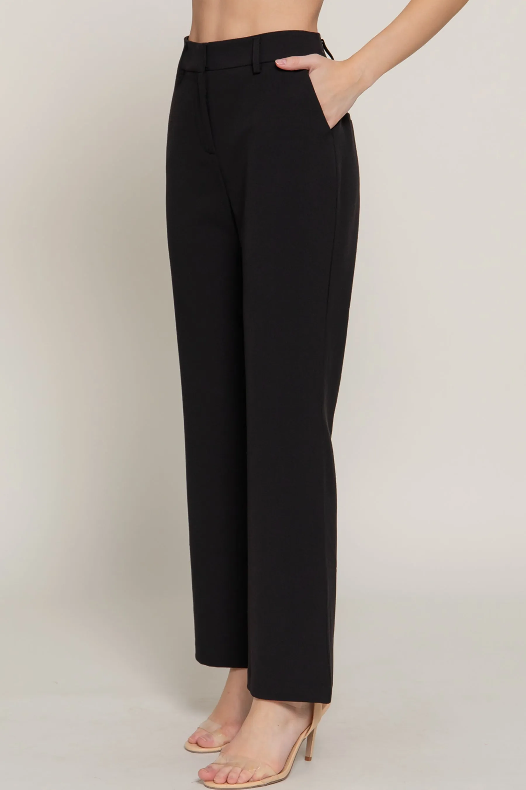 Classic Straight Leg Trousers Woven Stretch Work Pants ZP14316C28 $12.50EACH
