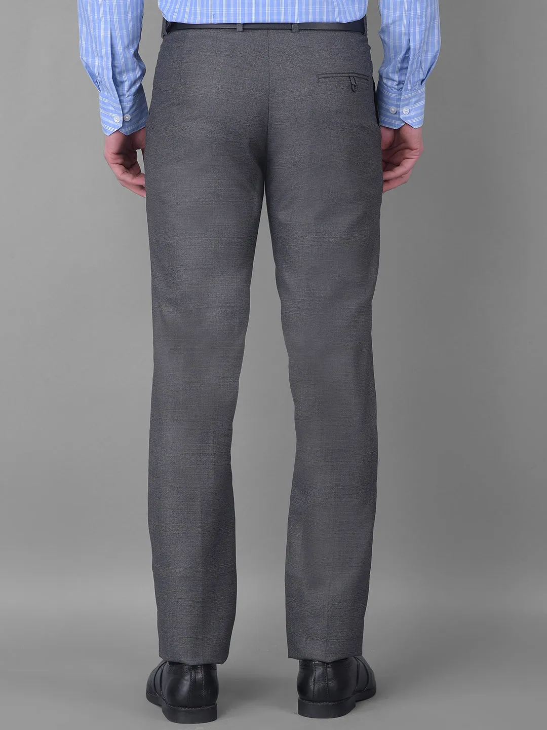 COBB DARK GREY ULTRA FIT FORMAL TROUSER