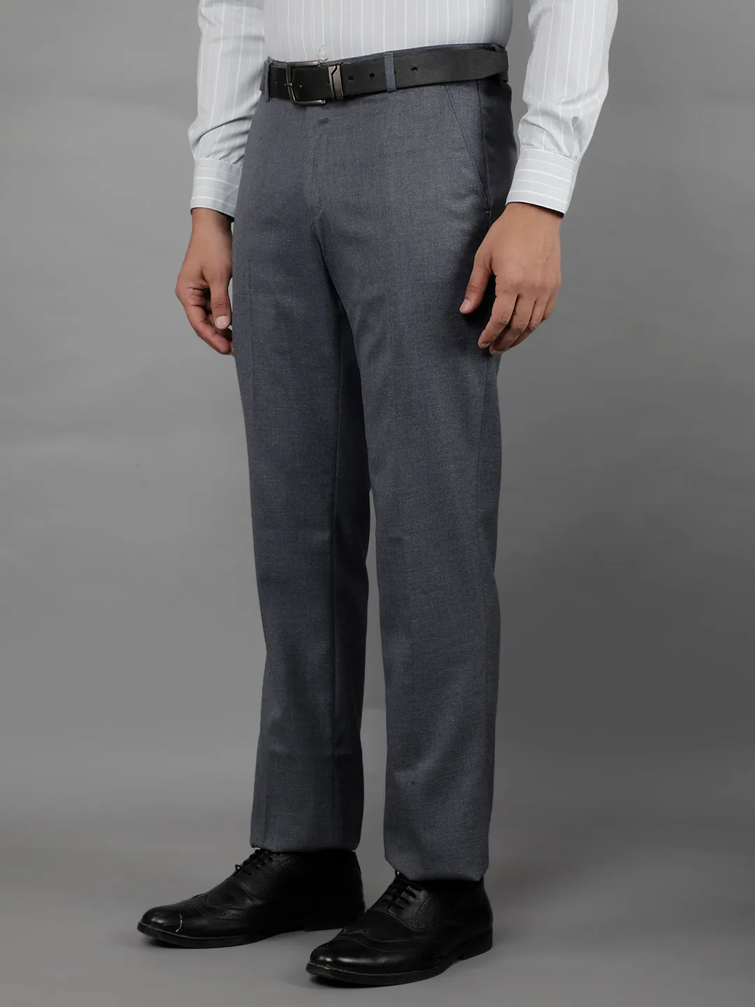 COBB MENS GREY FORMAL TROUSERS