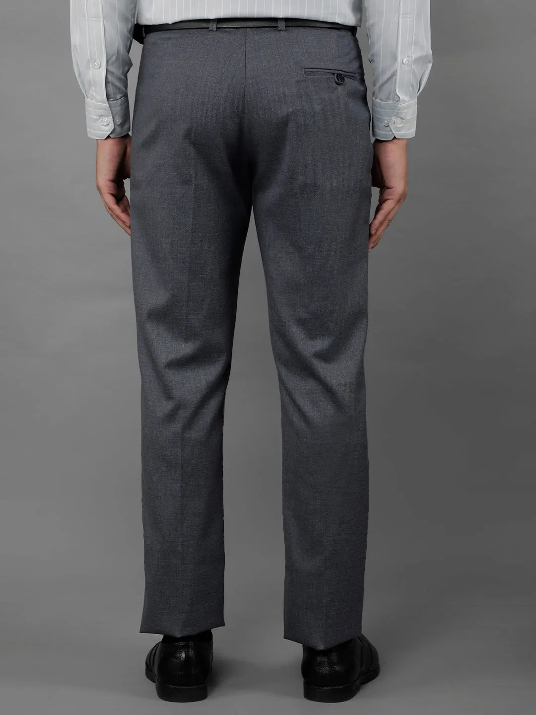 COBB MENS GREY FORMAL TROUSERS