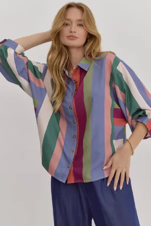 Cool Striped Button Down
