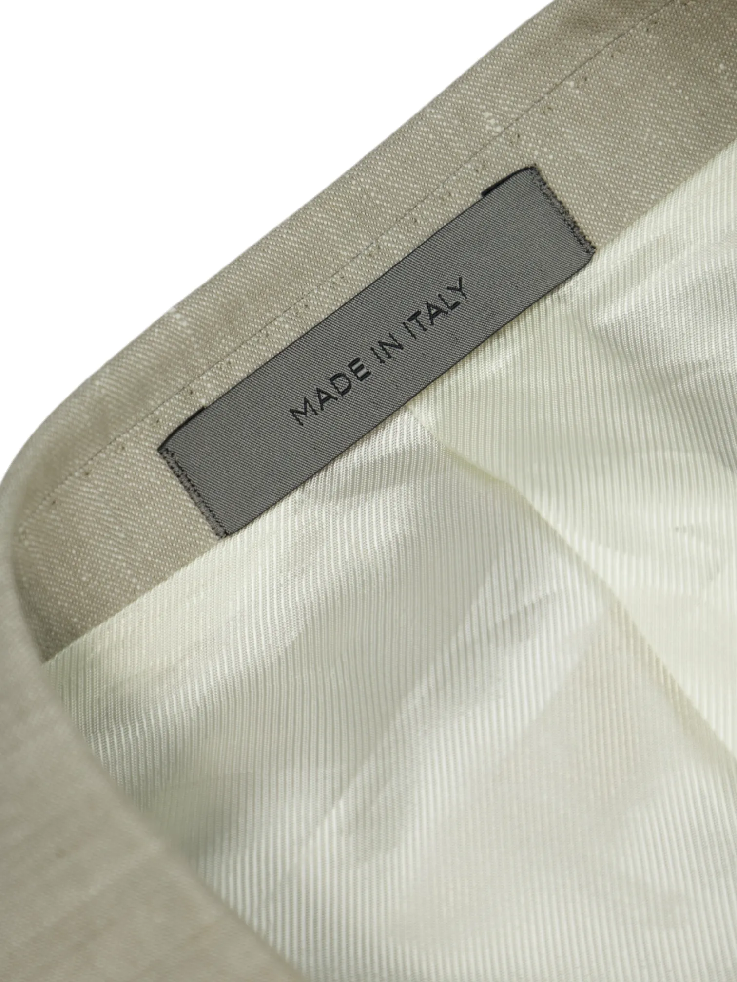 Corneliani Greige Linen & Wool Melange Suit