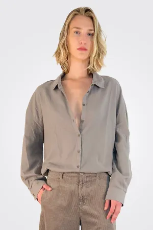 Cotton Button Down Shirt - Drift