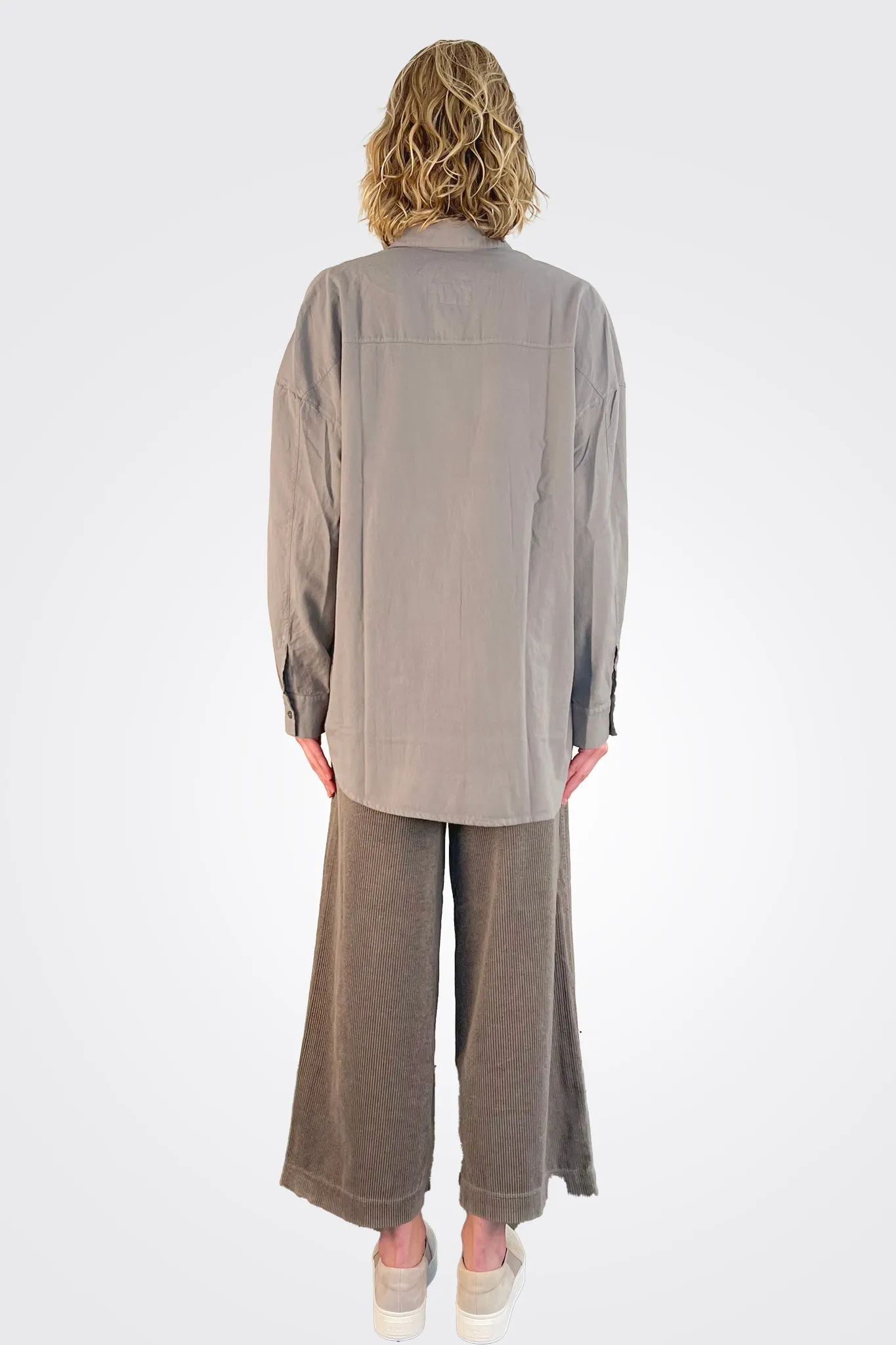 Cotton Button Down Shirt - Drift