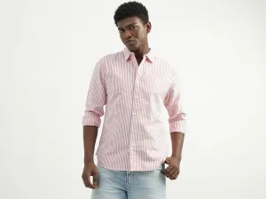 Cotton Striped Spread Collar Mens Shirts