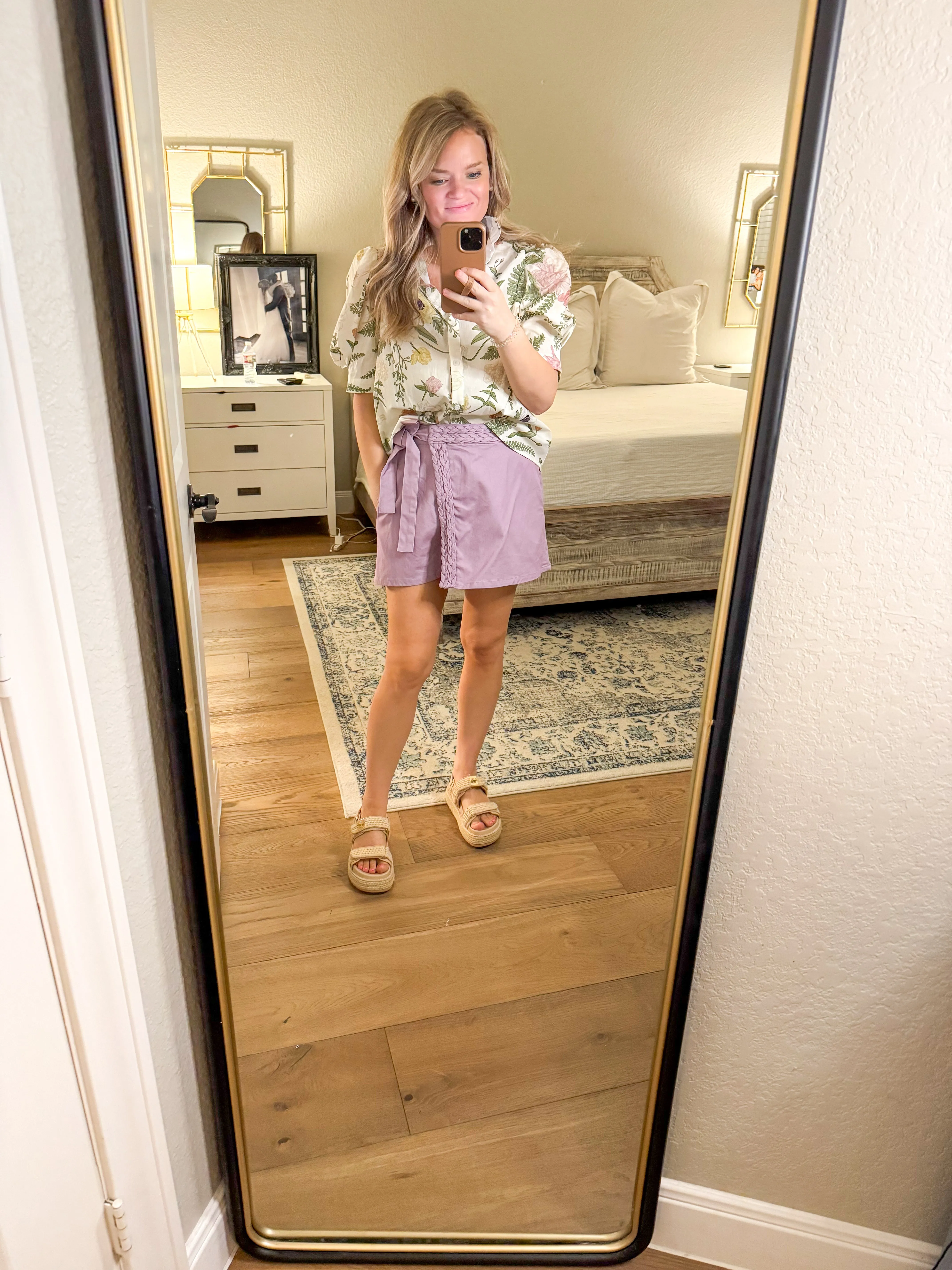 Cream Floral Blouse