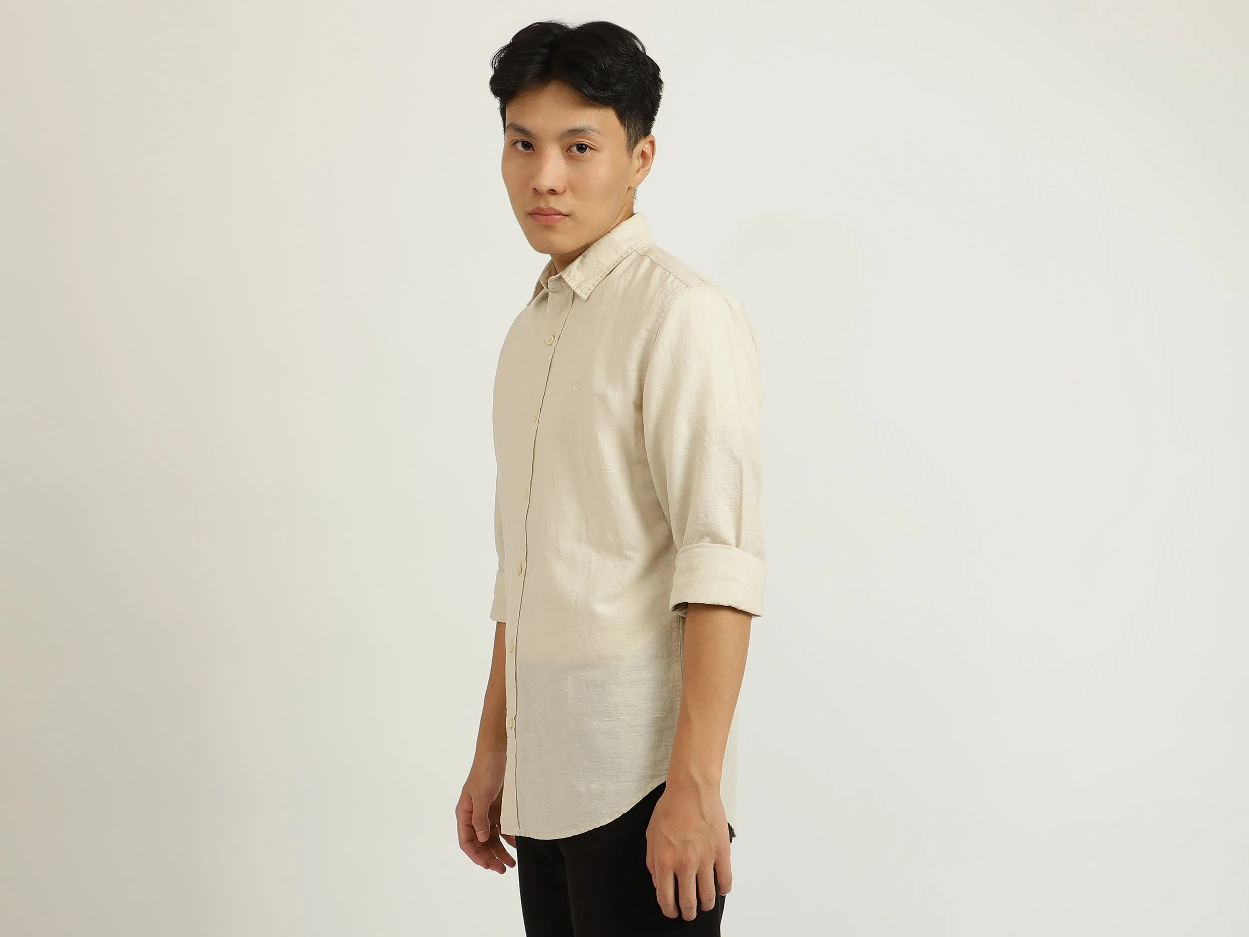 Cream Linen Shirt
