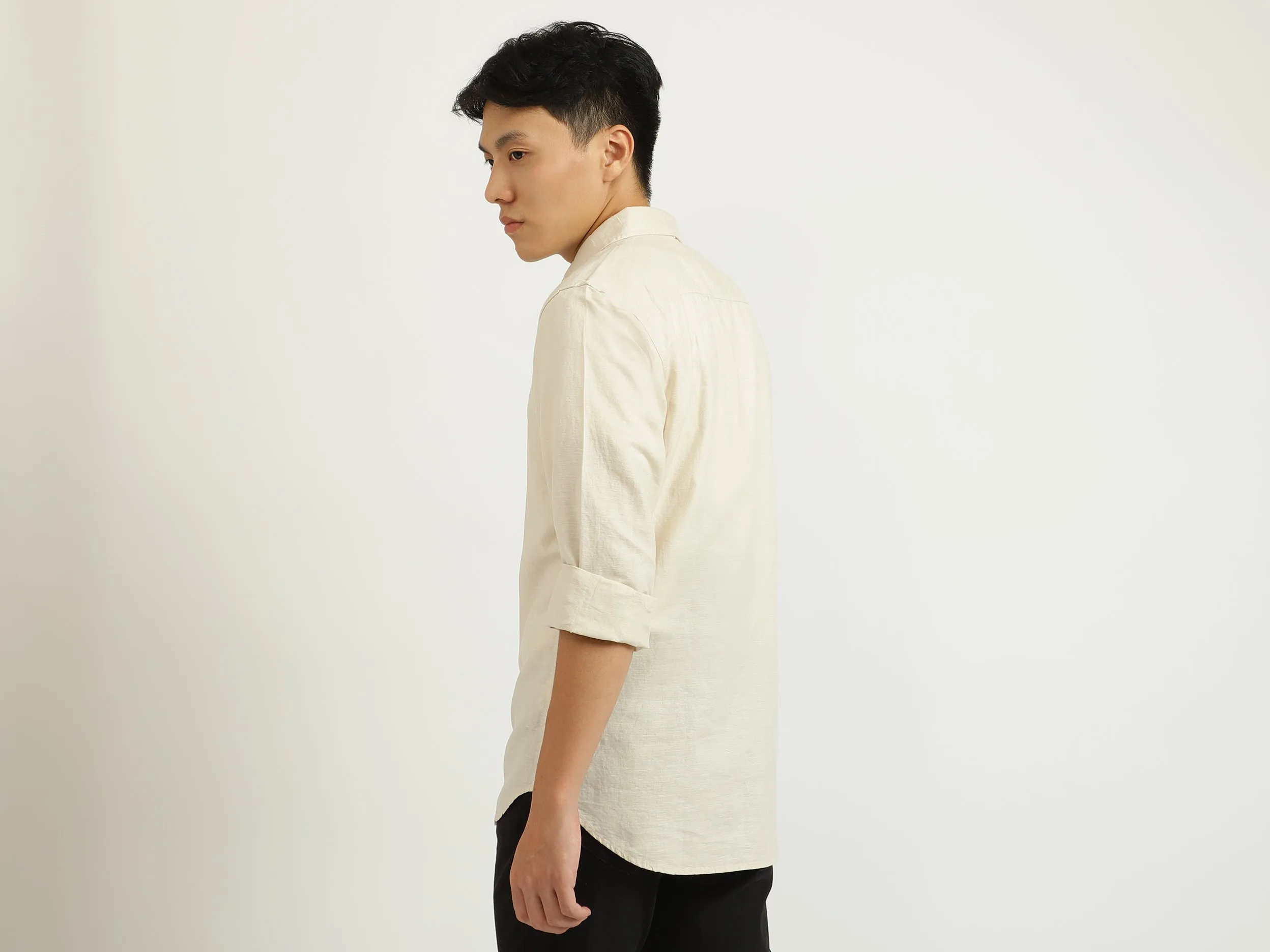 Cream Linen Shirt