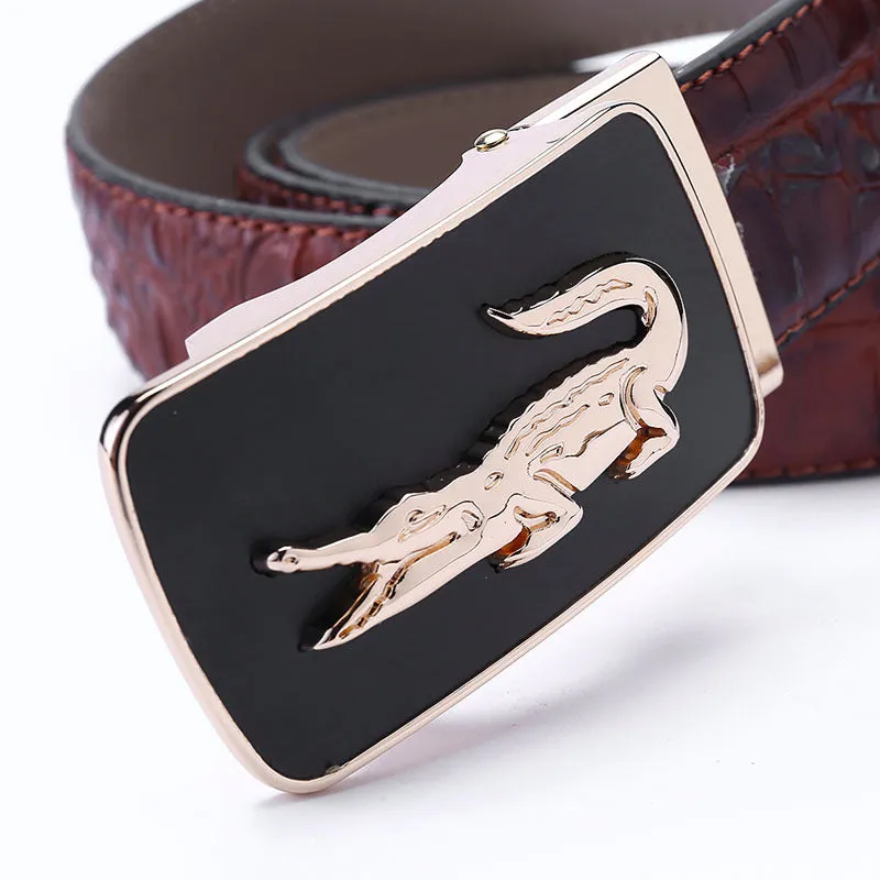 Crocodile Automatic Buckle Belt
