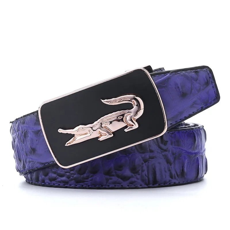 Crocodile Automatic Buckle Belt