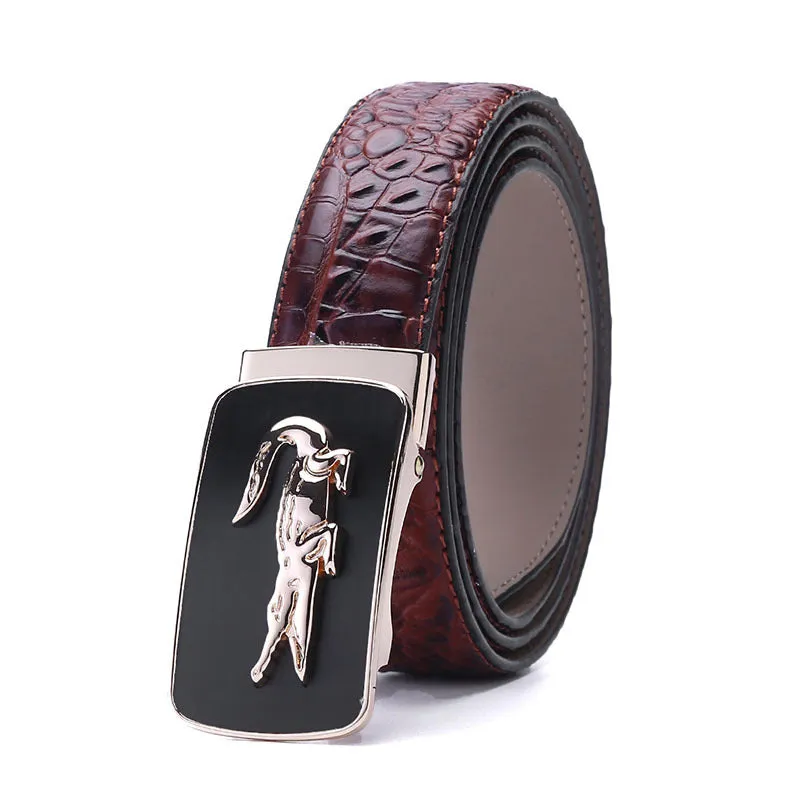 Crocodile Automatic Buckle Belt
