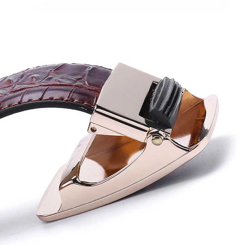 Crocodile Automatic Buckle Belt