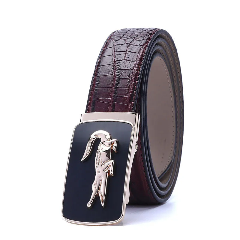 Crocodile Automatic Buckle Belt