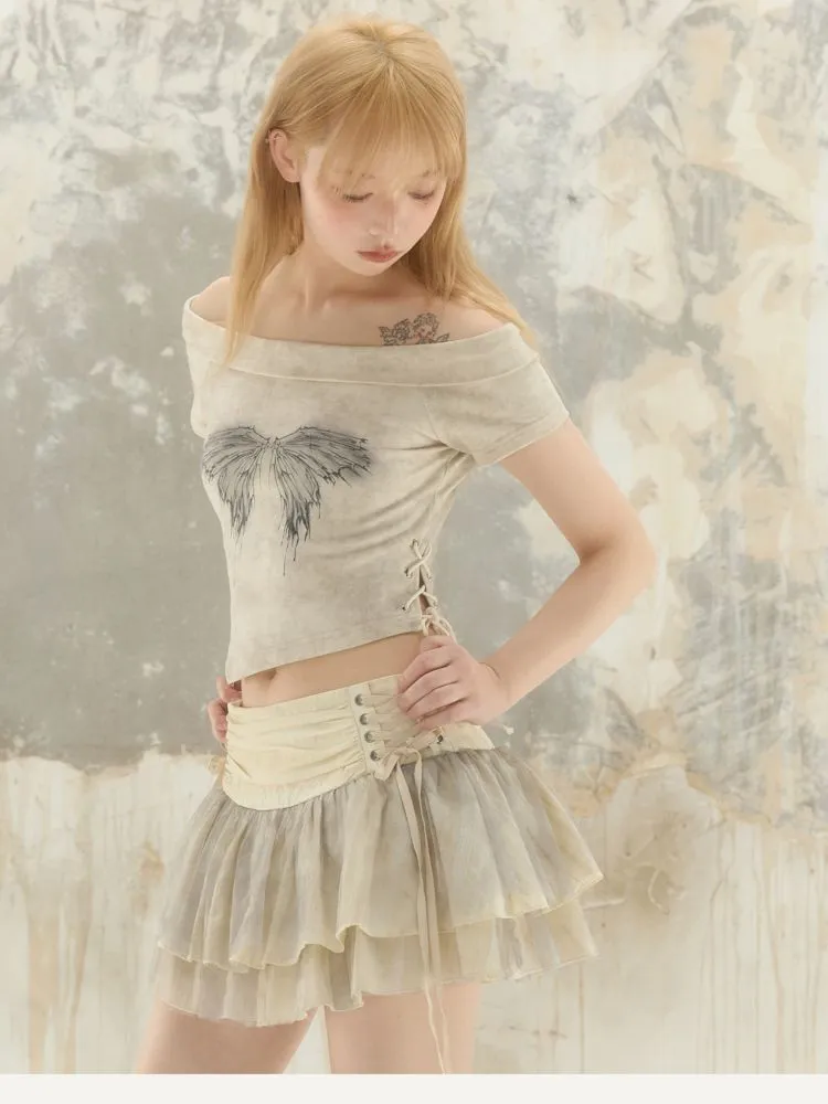 Cropped Short Sleeve Tee
