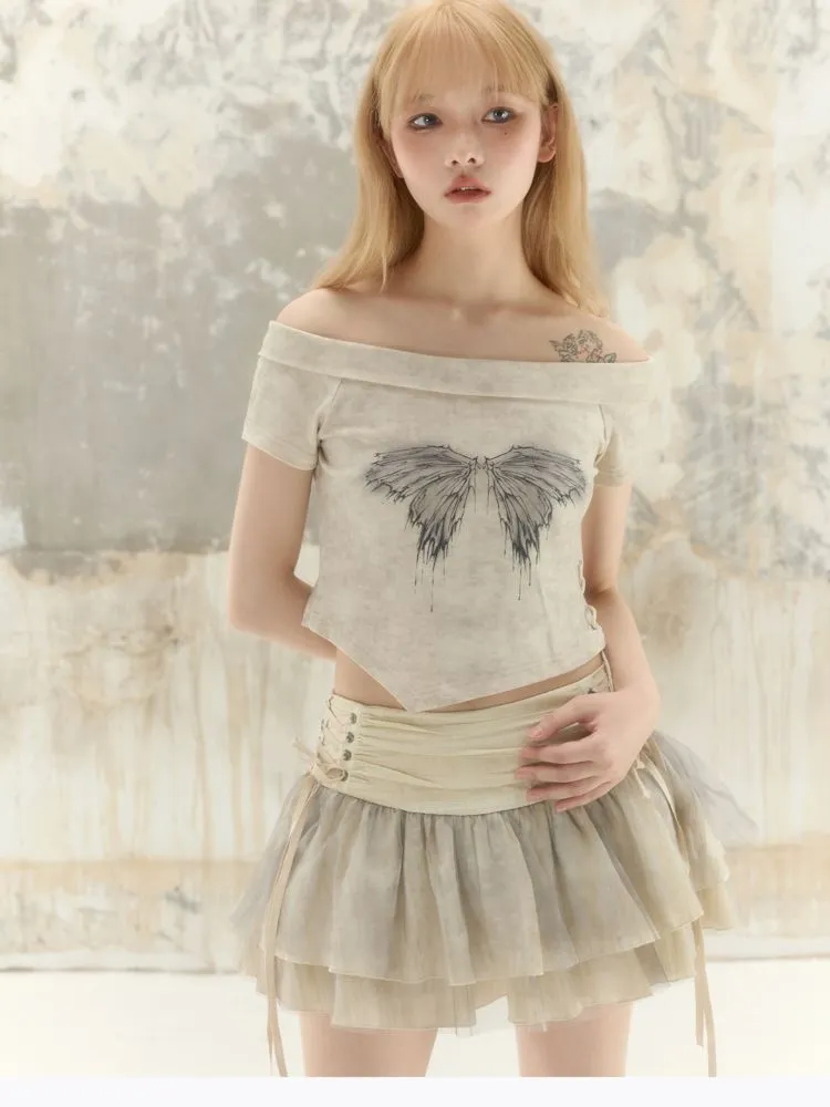 Cropped Short Sleeve Tee