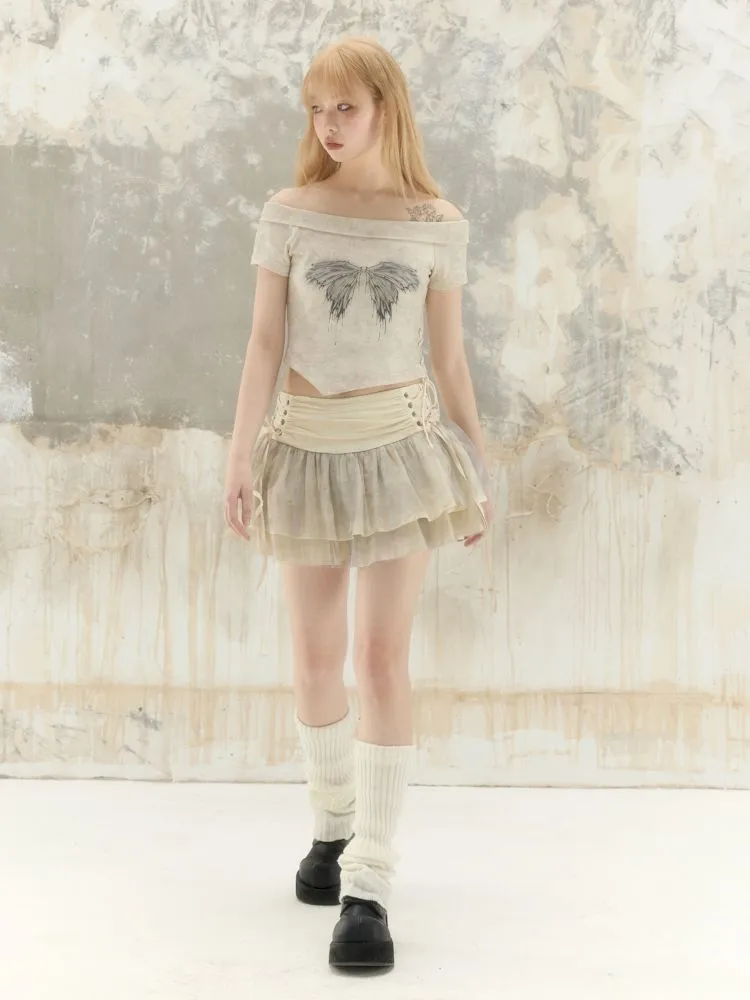 Cropped Short Sleeve Tee