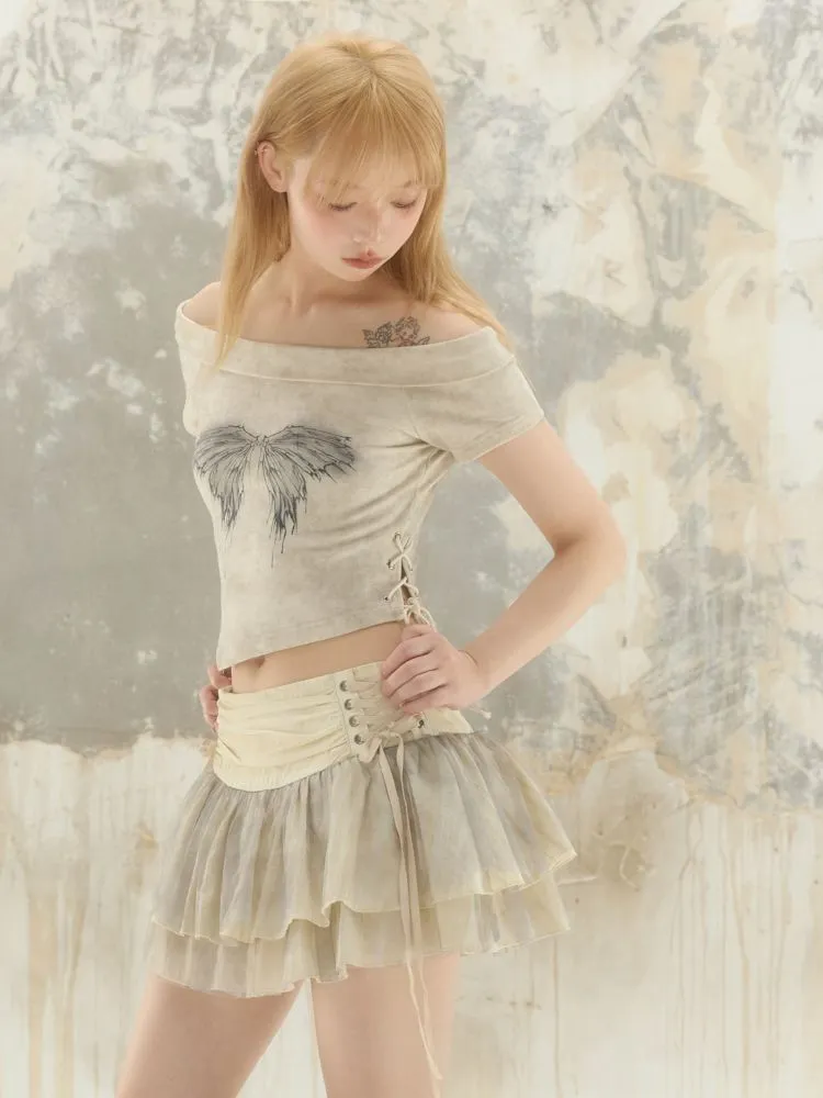 Cropped Short Sleeve Tee