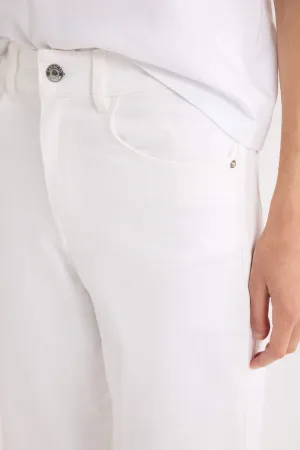 Culotte Fit Wide Leg Gabardine Trousers