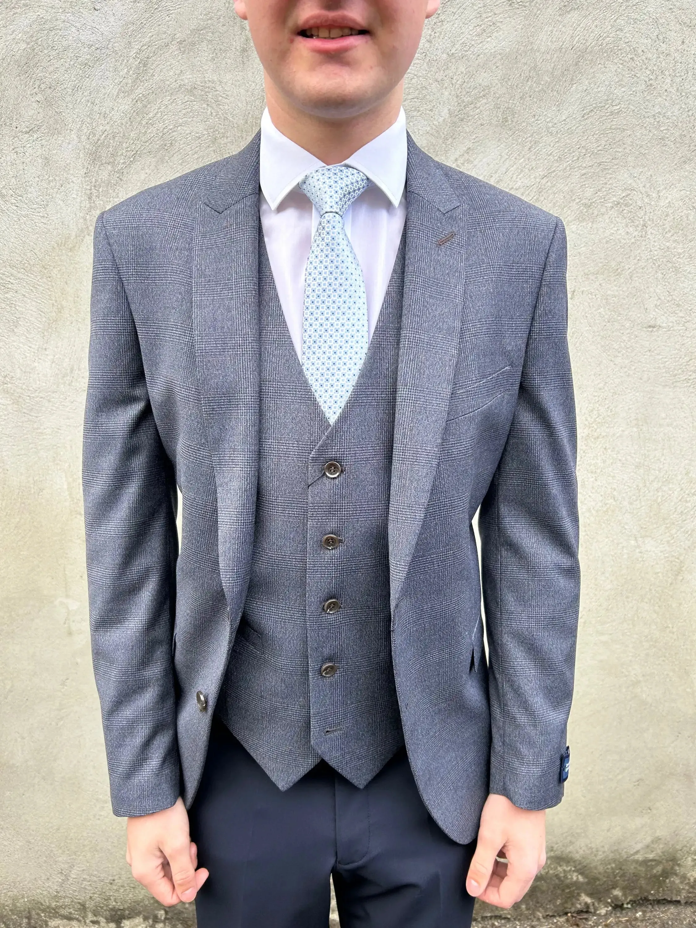 Daniel Grahame Mix & Match Suit Daryl Jacket 13184/27 Blue Check