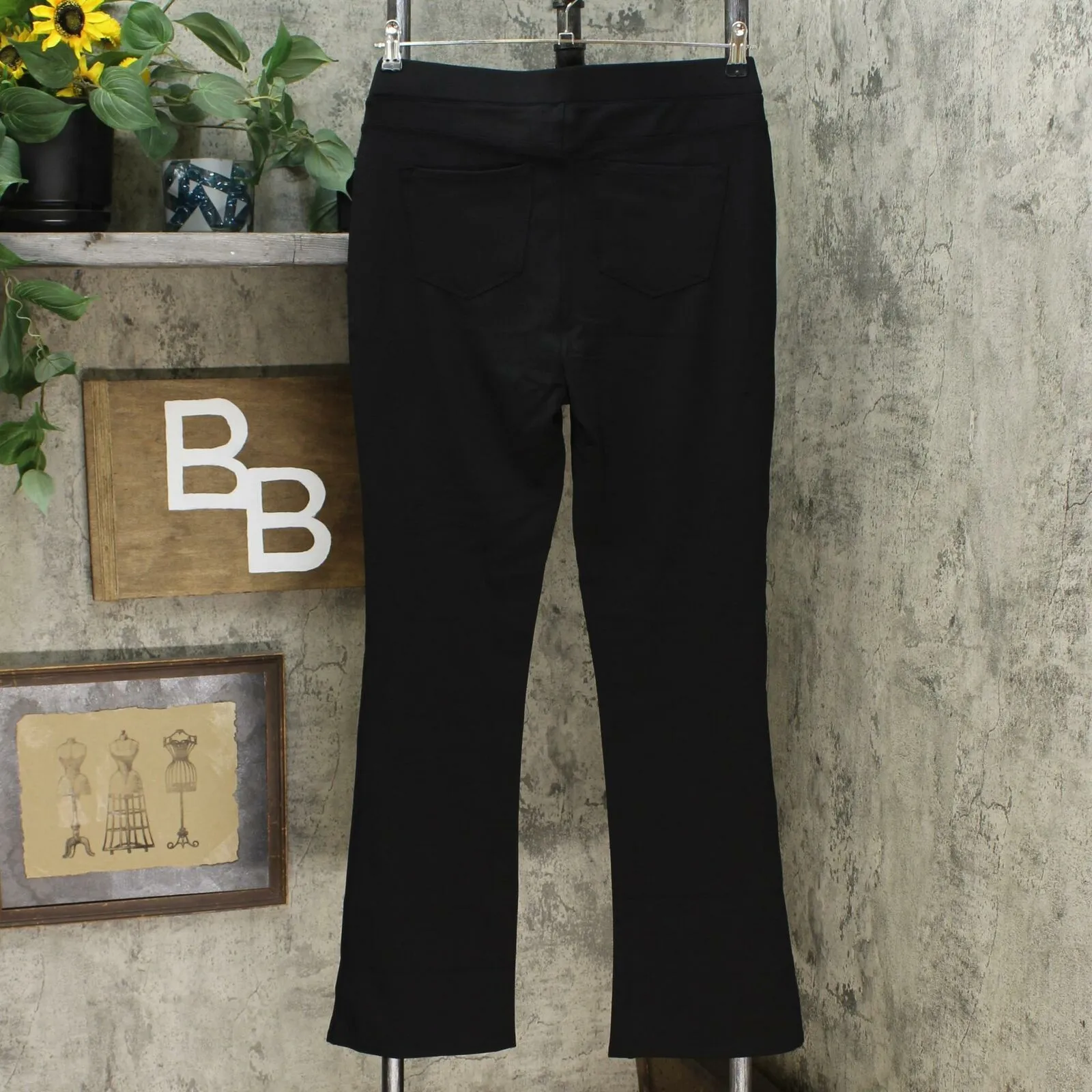 DG2 by Diane Gilman Women's Pull-On Stretch Ponte Knit Boot-Cut Pants