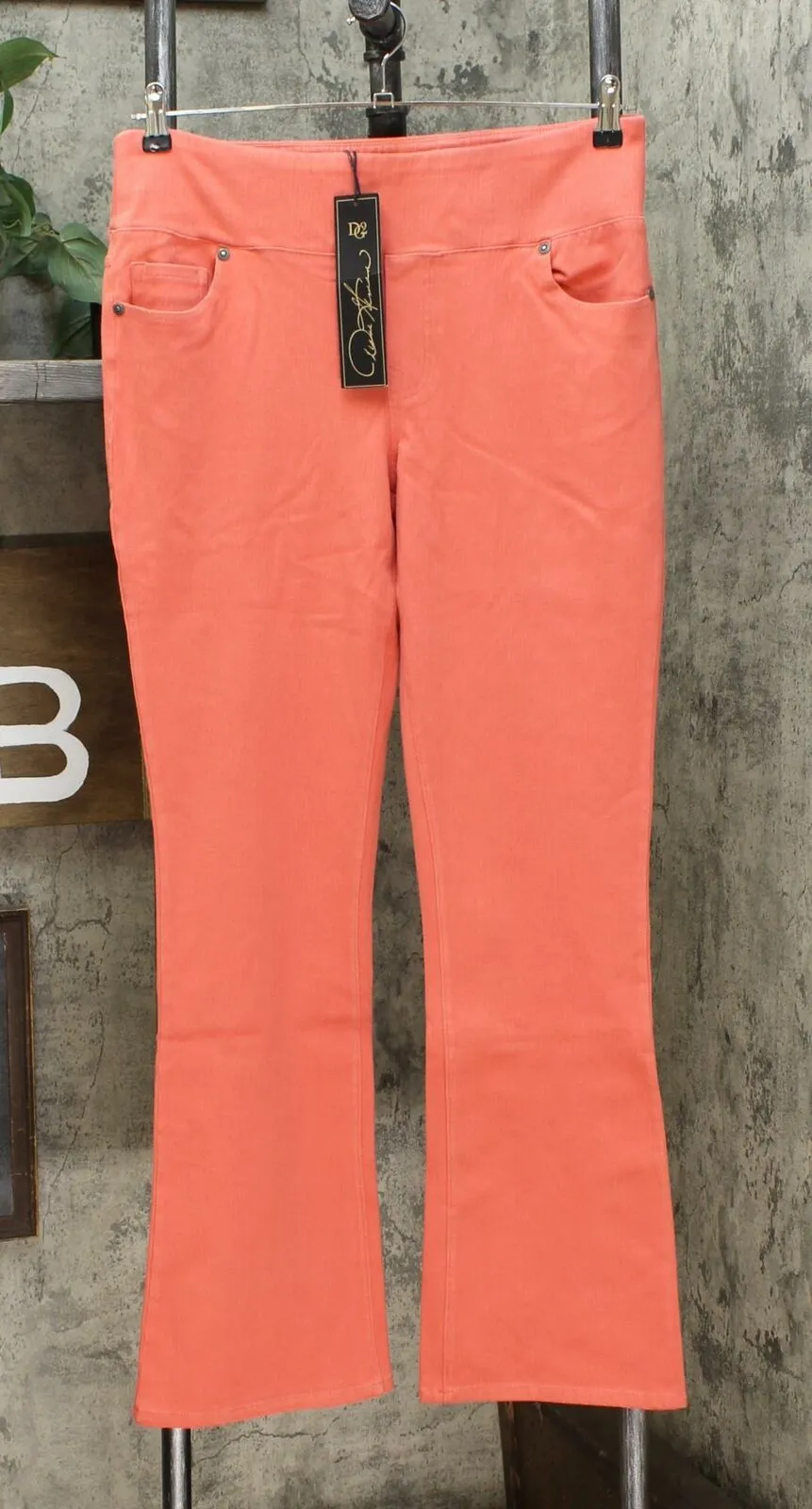 DG2 by Diane Gilman Women's Stretch Knit Twill Boot Cut Jeggings