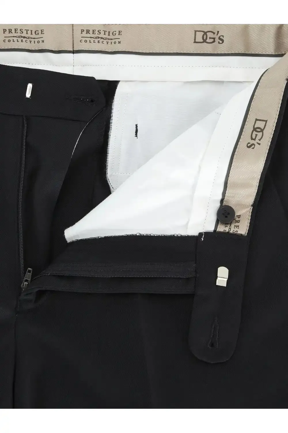 DGs Prestige Wool Blend Trousers Black