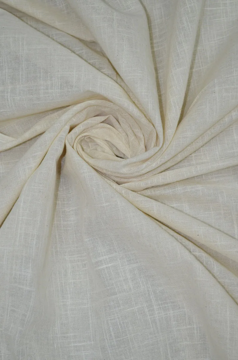 Dyeable Mulmul Textured Cotton Slub Fabric