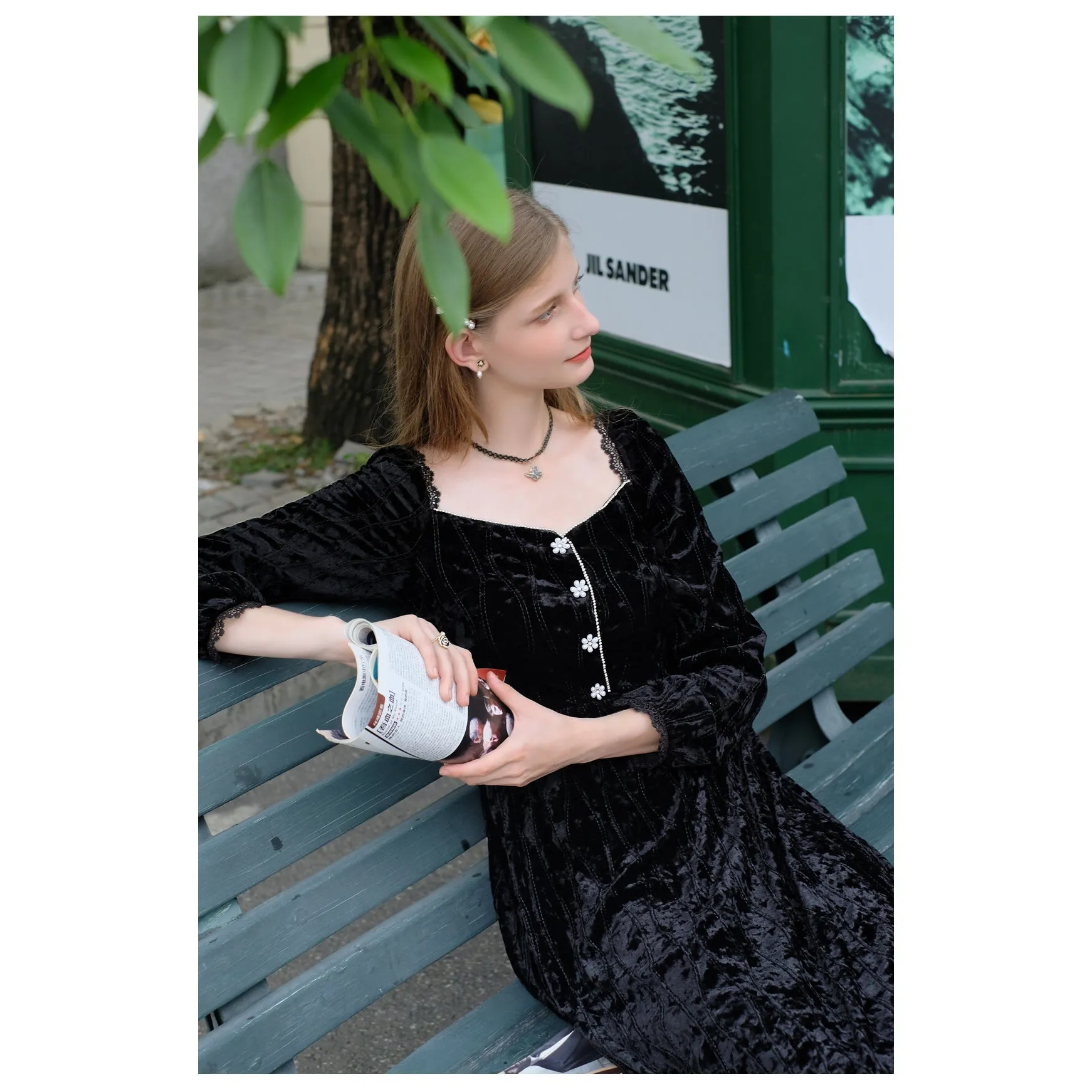 Elegant embroidered ribbon tops
