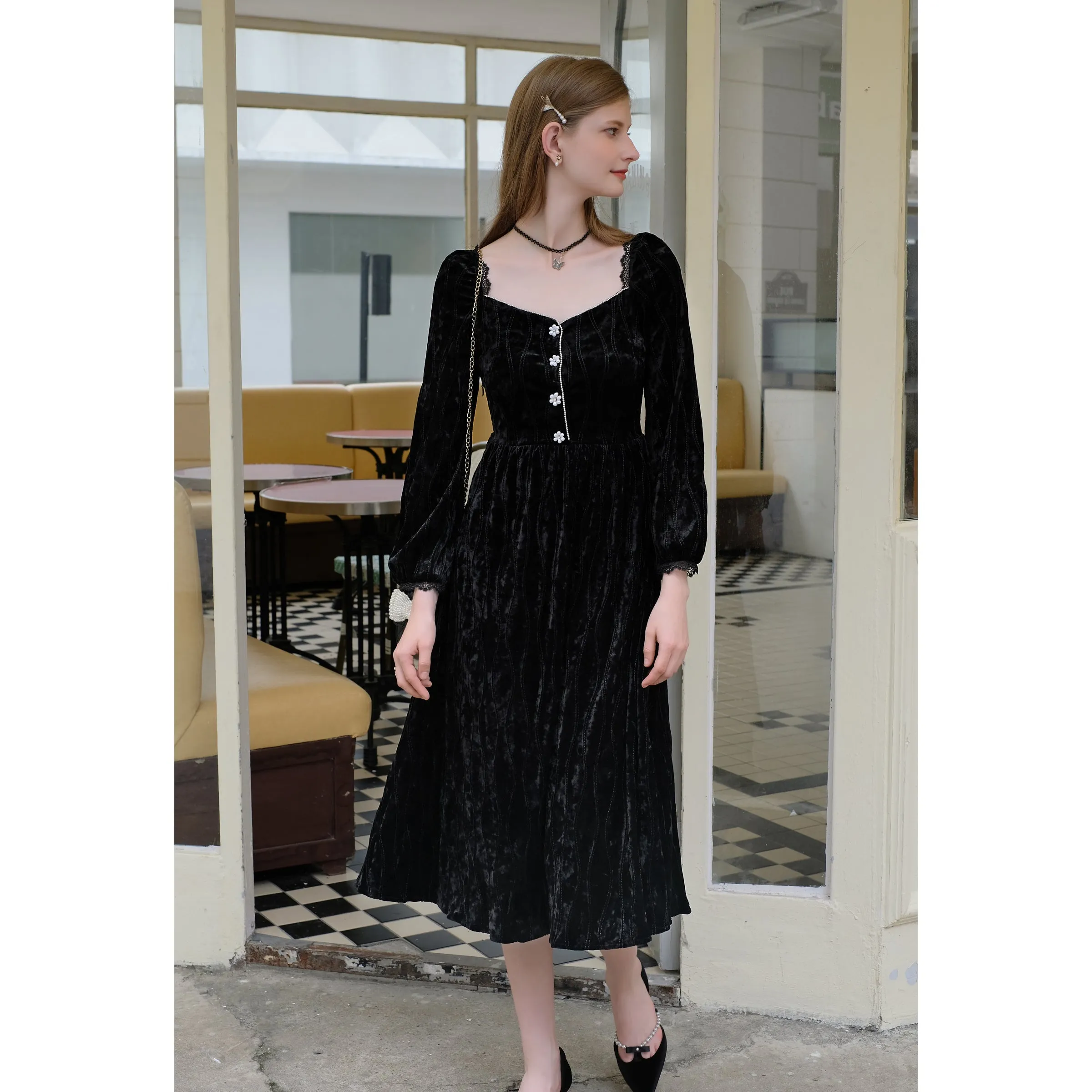 Elegant embroidered ribbon tops