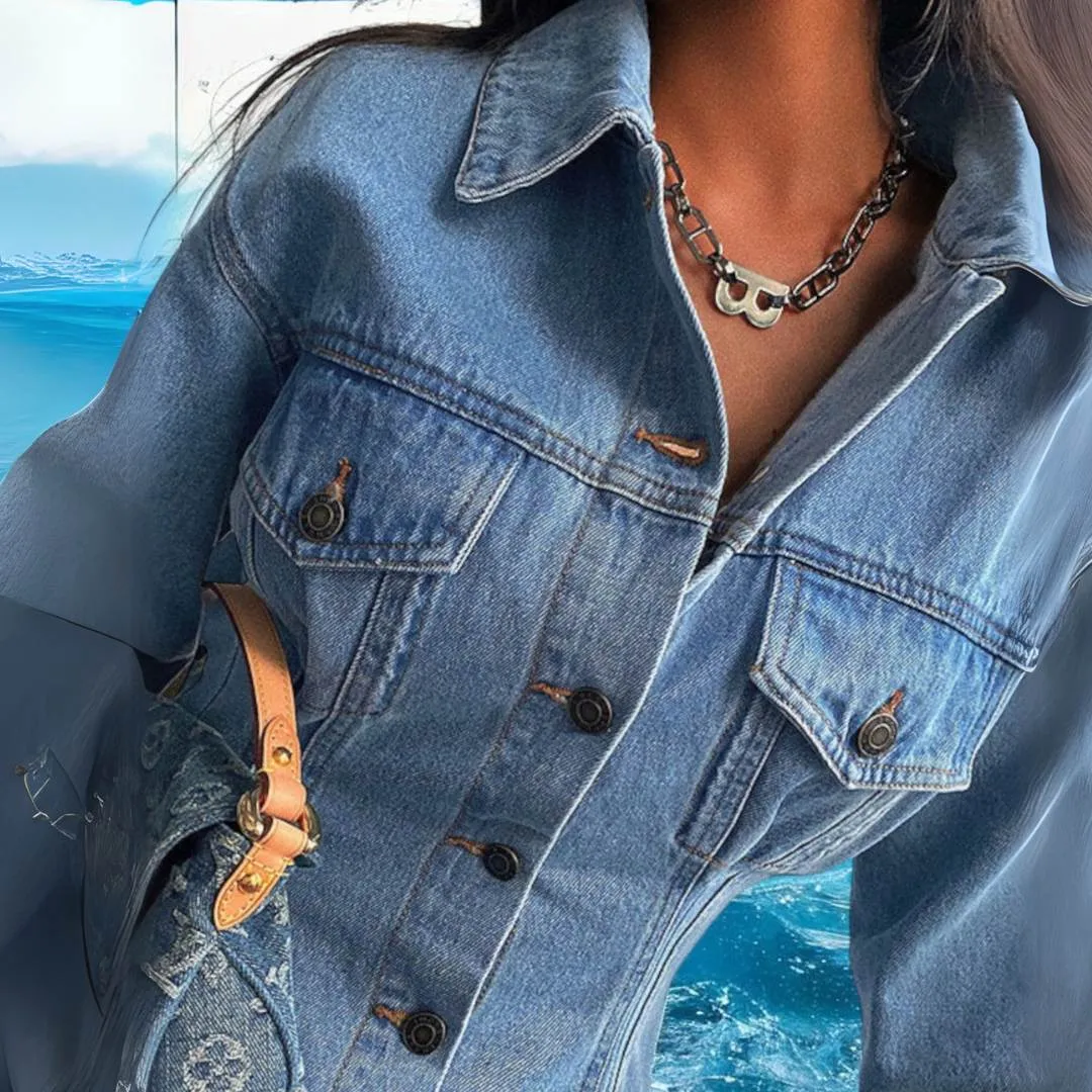 Elvira™ | Trendy Oversized Denim Jacket