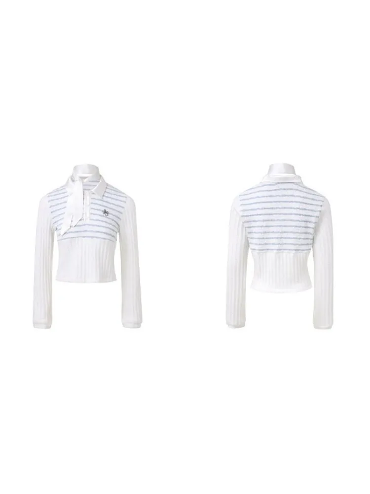 Embroidered Loose Polo Shirt