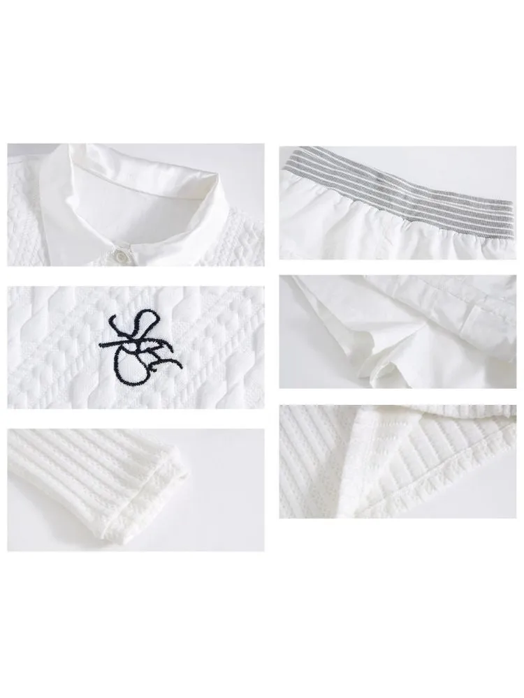 Embroidered loose shirt tops【s0000004070】