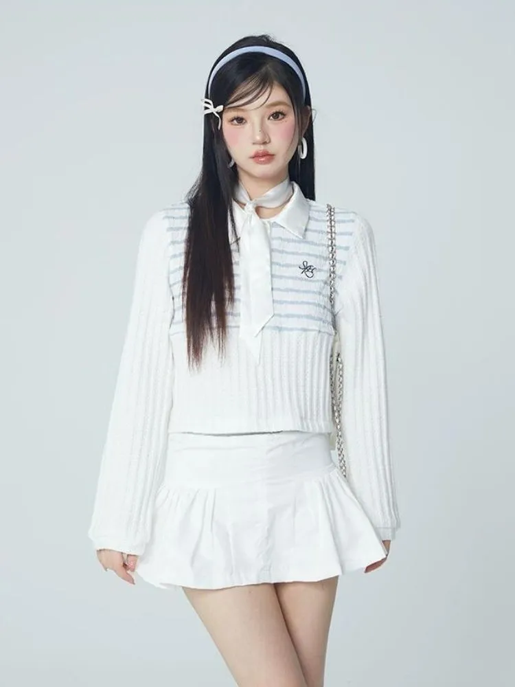 Embroidered loose shirt tops【s0000004070】