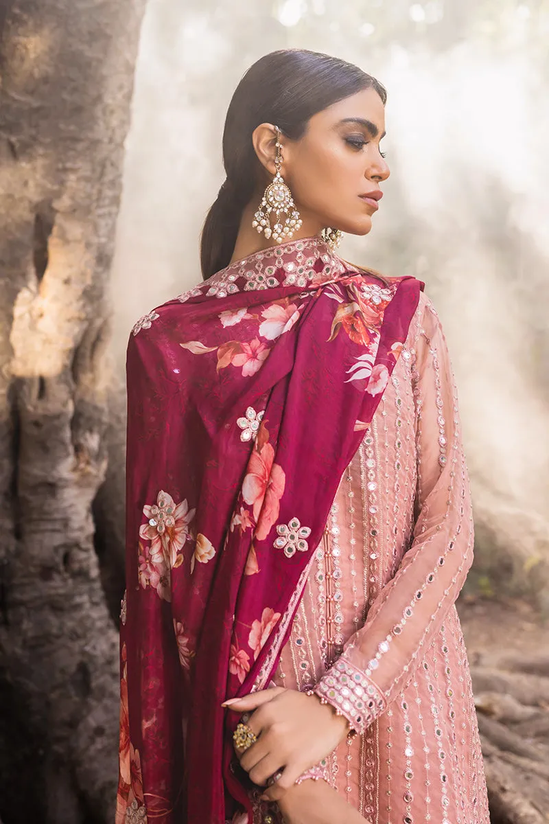 Embroidered Pakistani Salwar Kameez Dupatta Burnt Blush Salwar Suit
