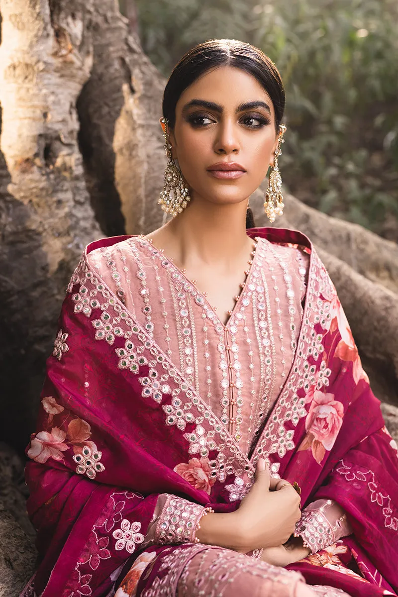 Embroidered Pakistani Salwar Kameez Dupatta Burnt Blush Salwar Suit