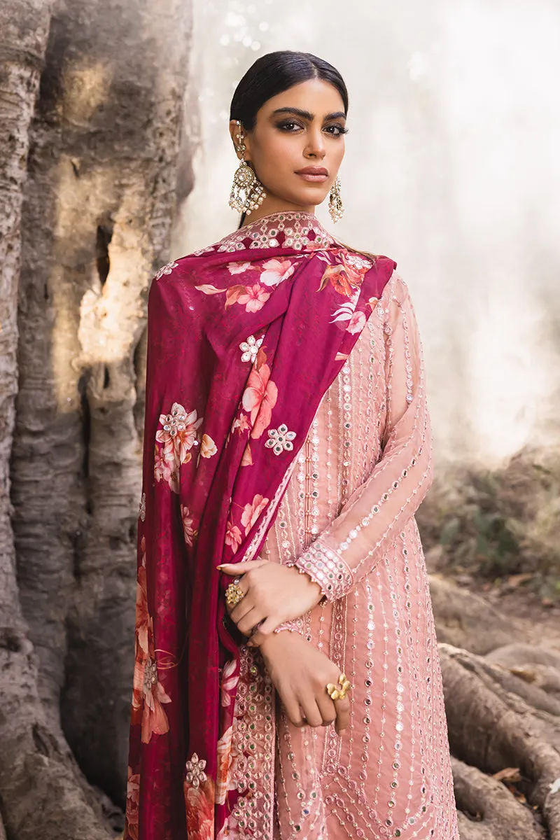 Embroidered Pakistani Salwar Kameez Dupatta Burnt Blush Salwar Suit