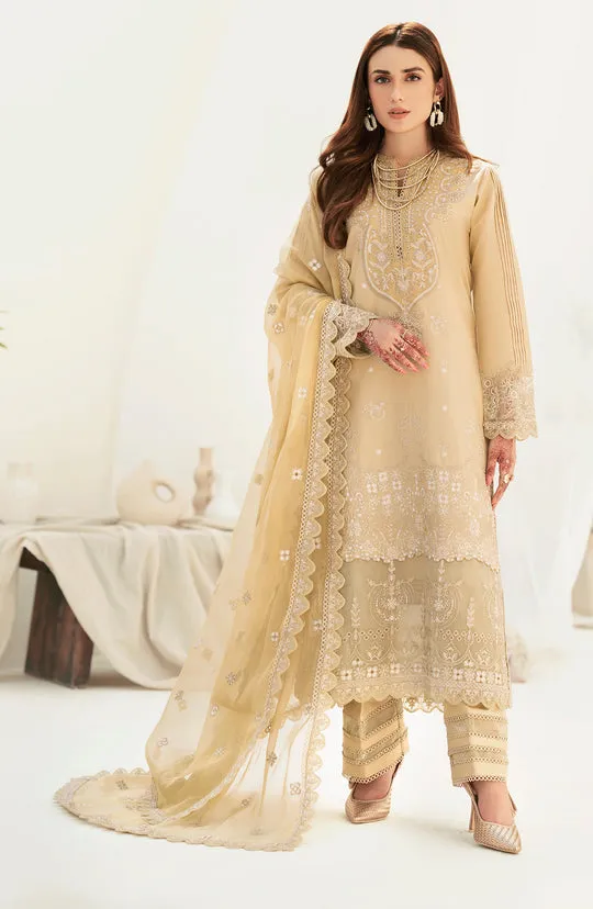 Embroidered Pakistani Salwar Kameez Dupatta Golden Salwar Suit