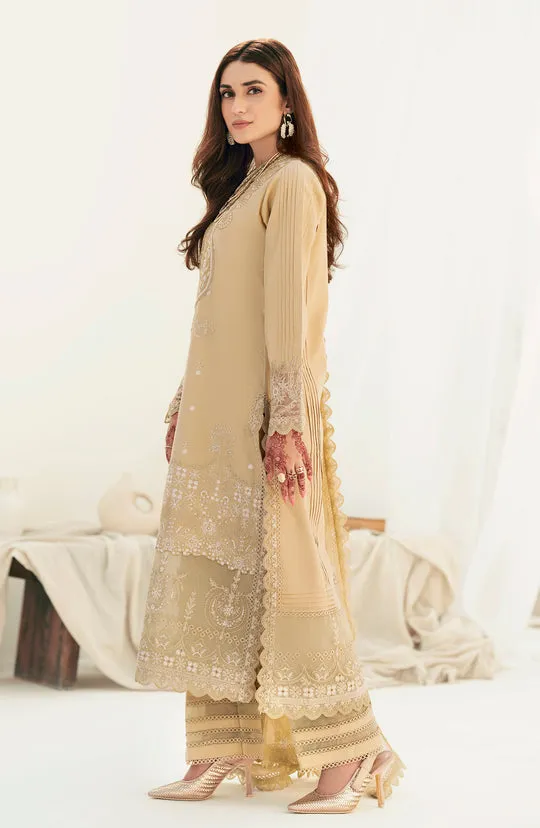 Embroidered Pakistani Salwar Kameez Dupatta Golden Salwar Suit
