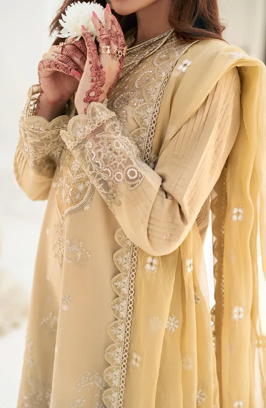 Embroidered Pakistani Salwar Kameez Dupatta Golden Salwar Suit