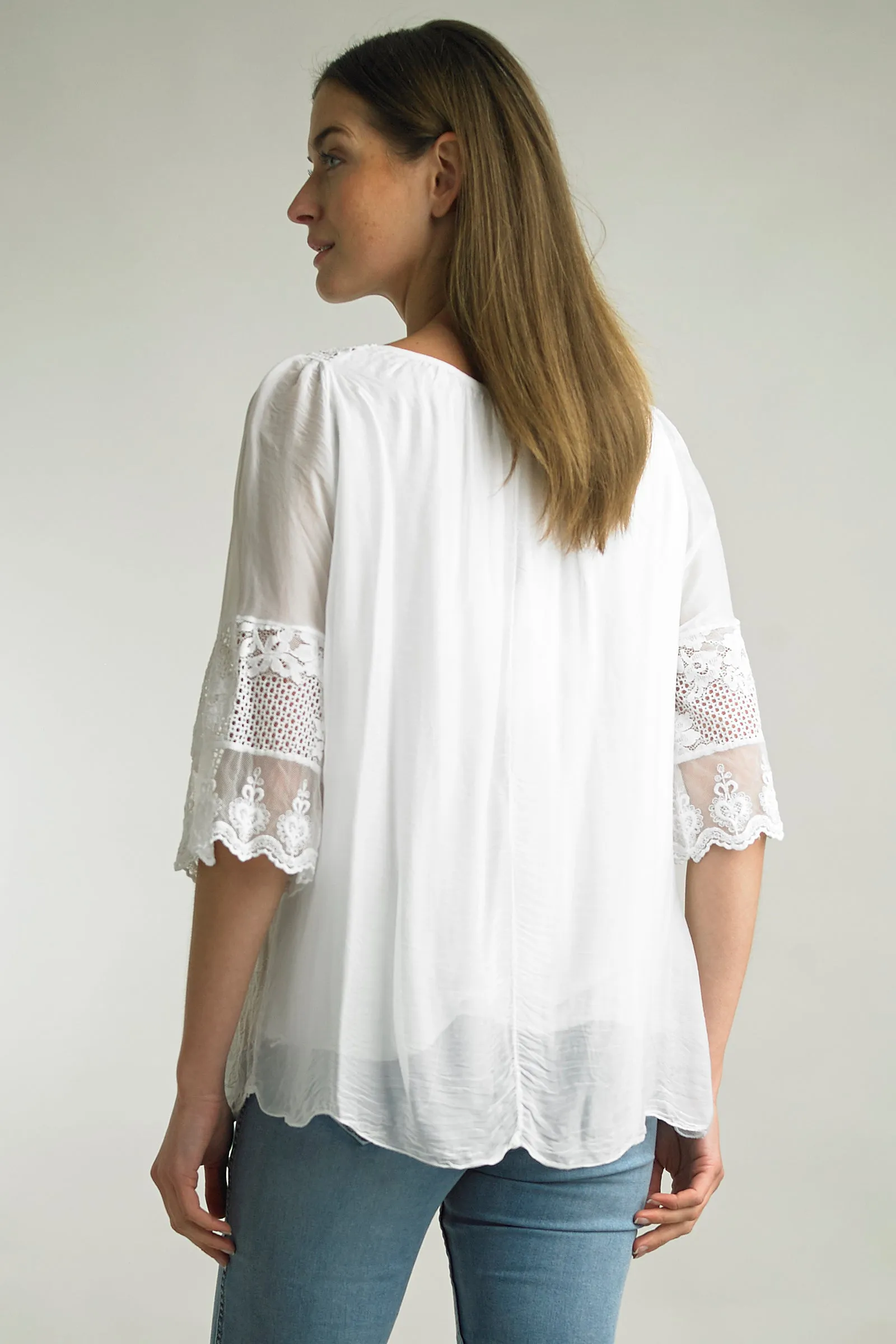 Embroidered Silk Tunic