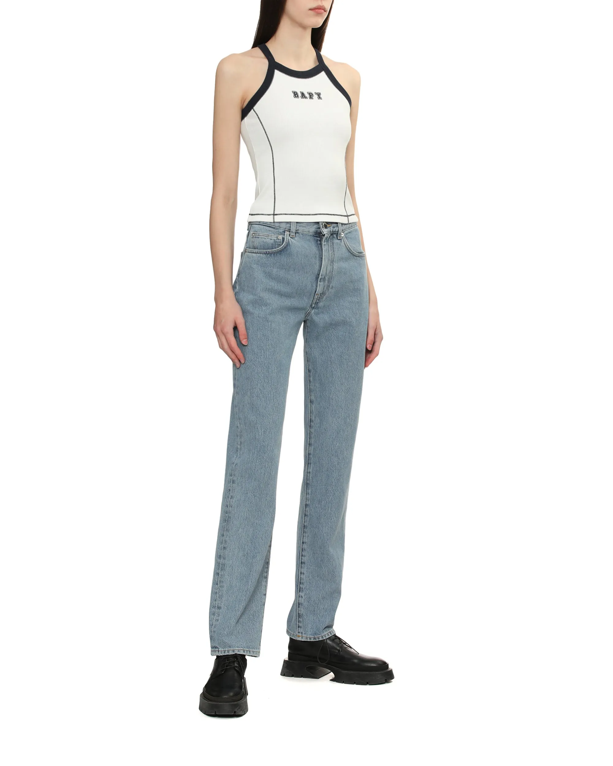 Embroidered tank