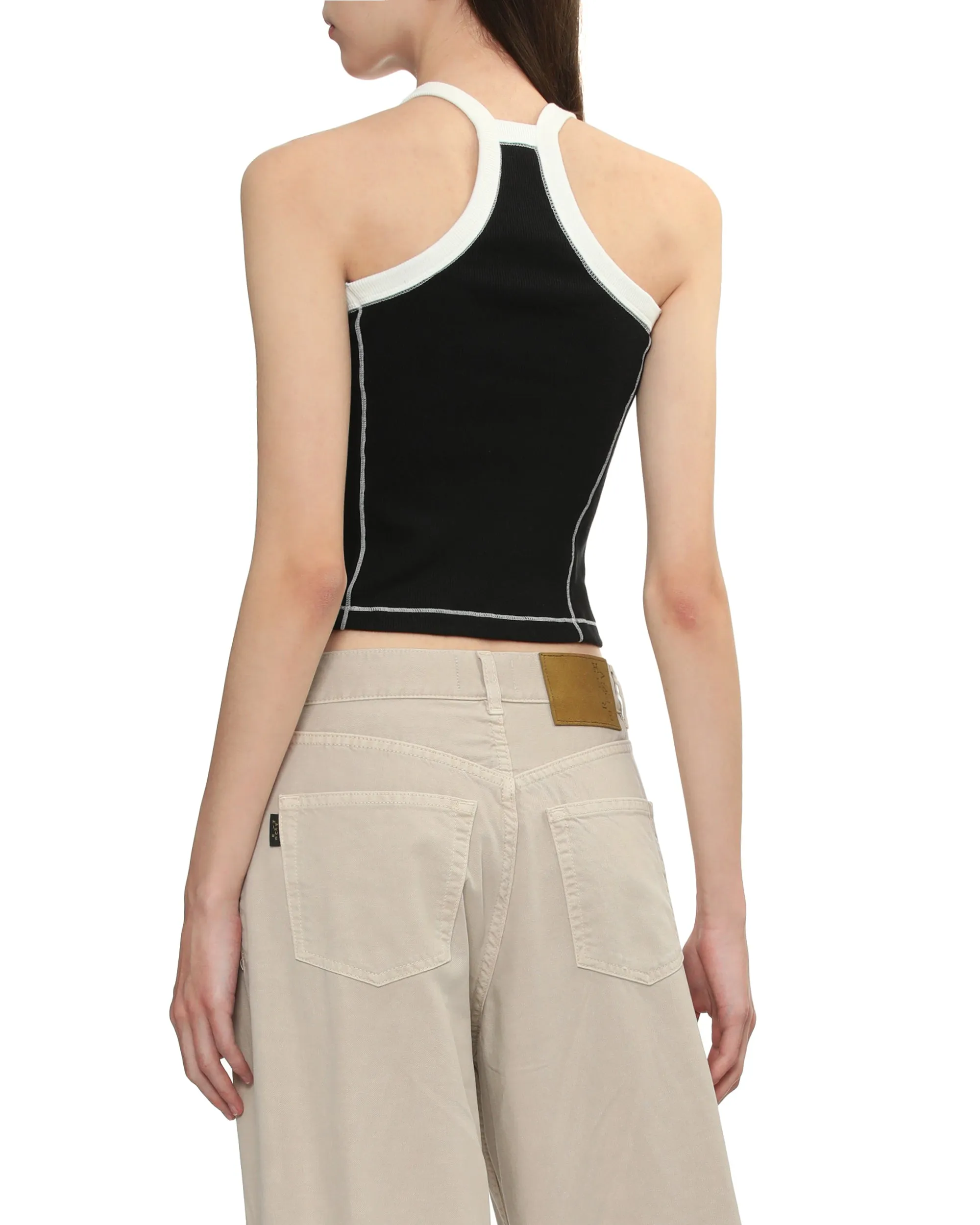 Embroidered tank