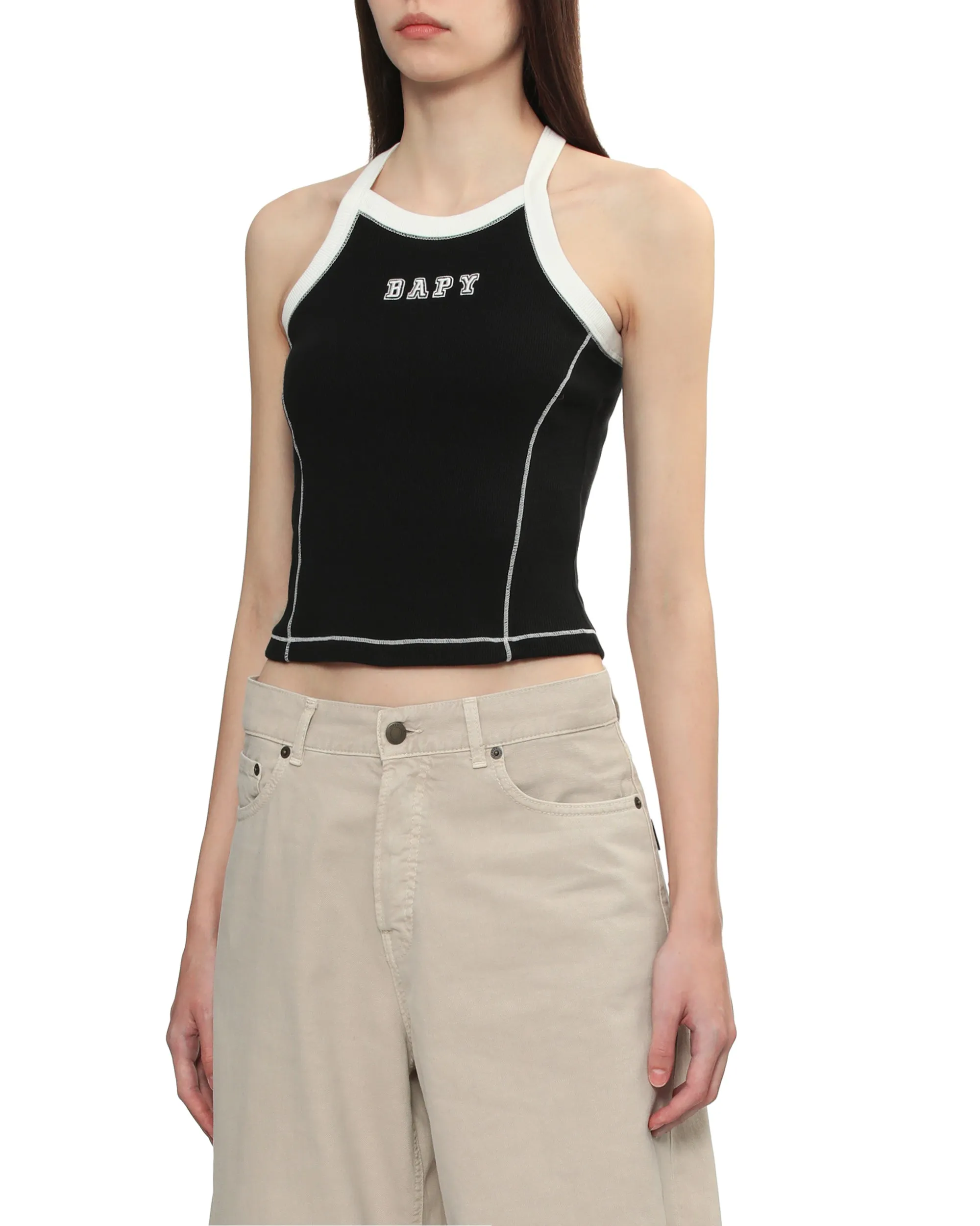 Embroidered tank